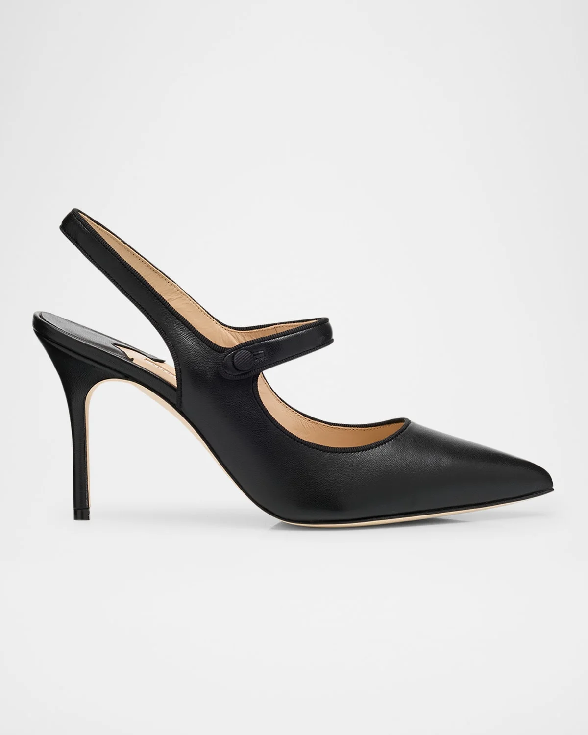 Camparisli Leather Mary Jane Slingback Pumps - 1