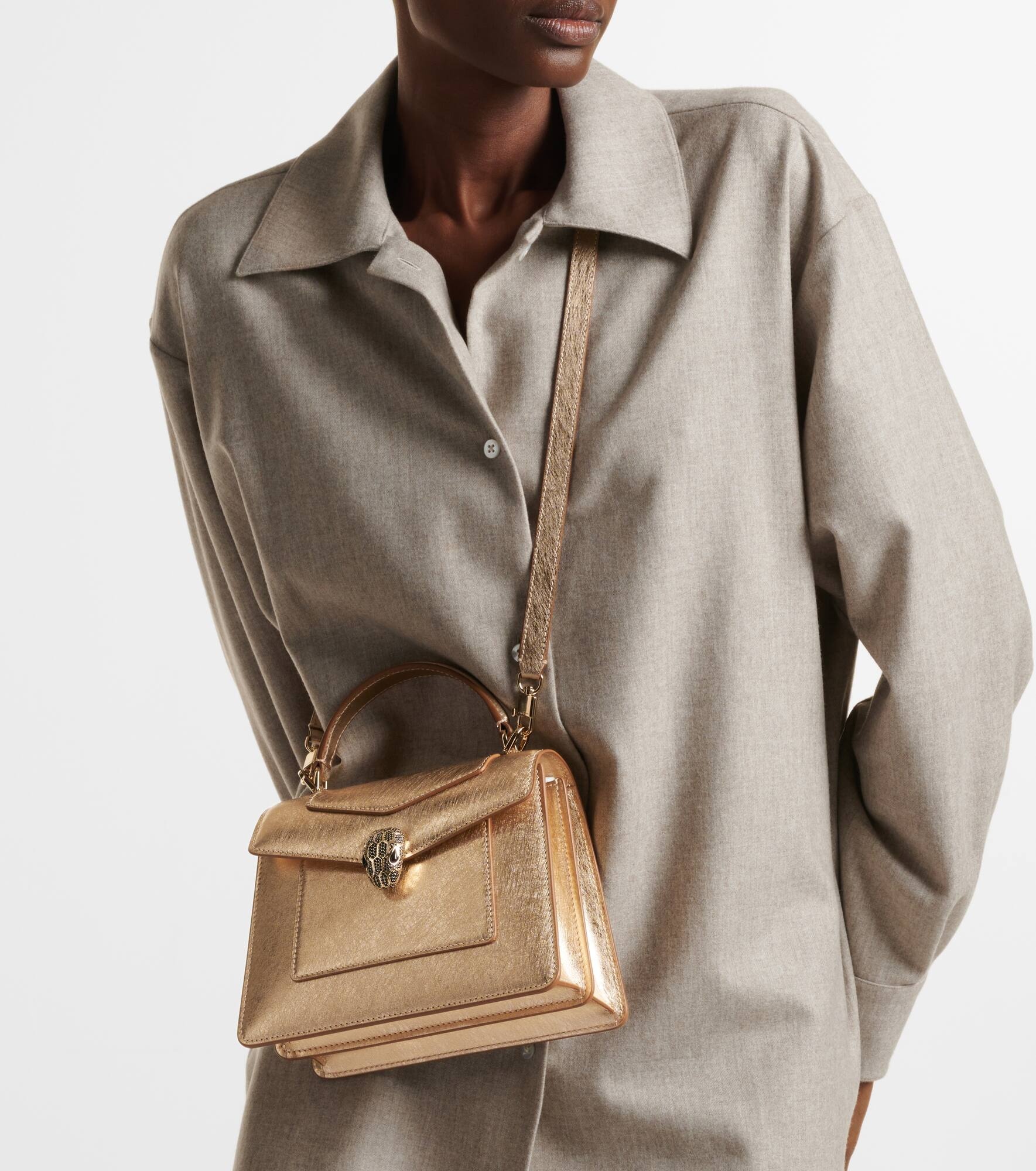 Serpenti Forever Medium leather tote bag - 2