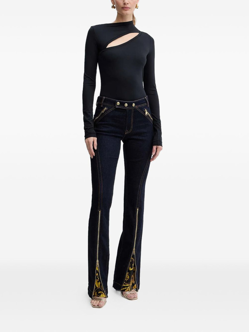 VERSACE JEANS COUTURE zip-detailed jeans outlook