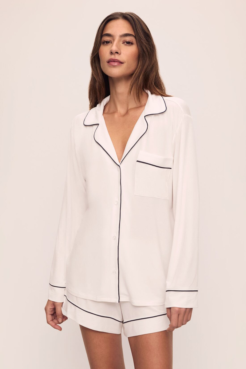 Gisele TENCEL™ Modal Relaxed Long Sleeve Short PJ Set 1