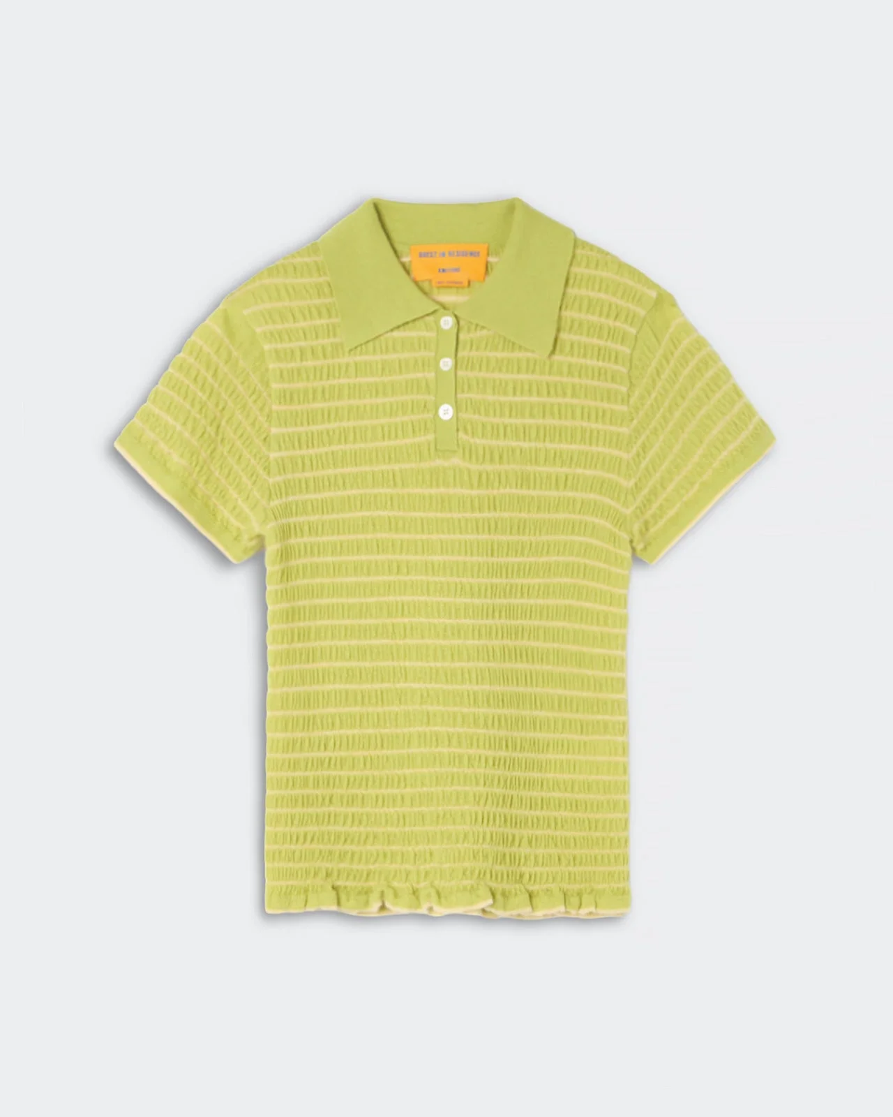 Smocked Shrunken Polo - 1