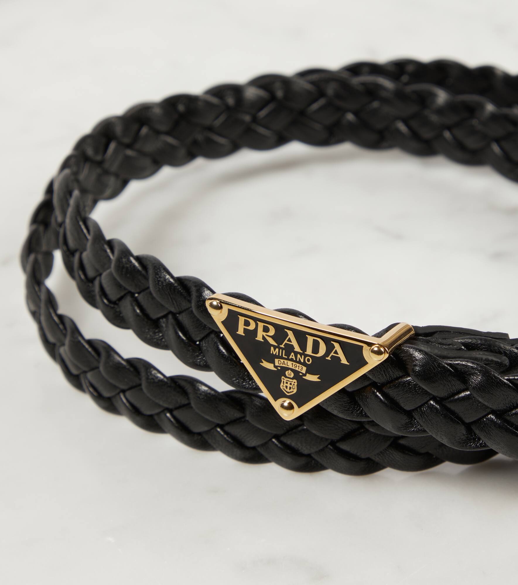 Braided leather belt - 3