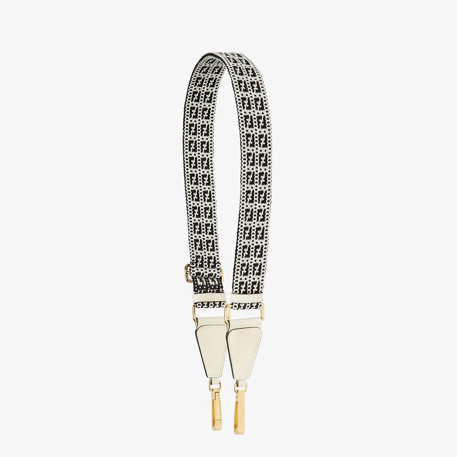 White ribbon shoulder strap - 1