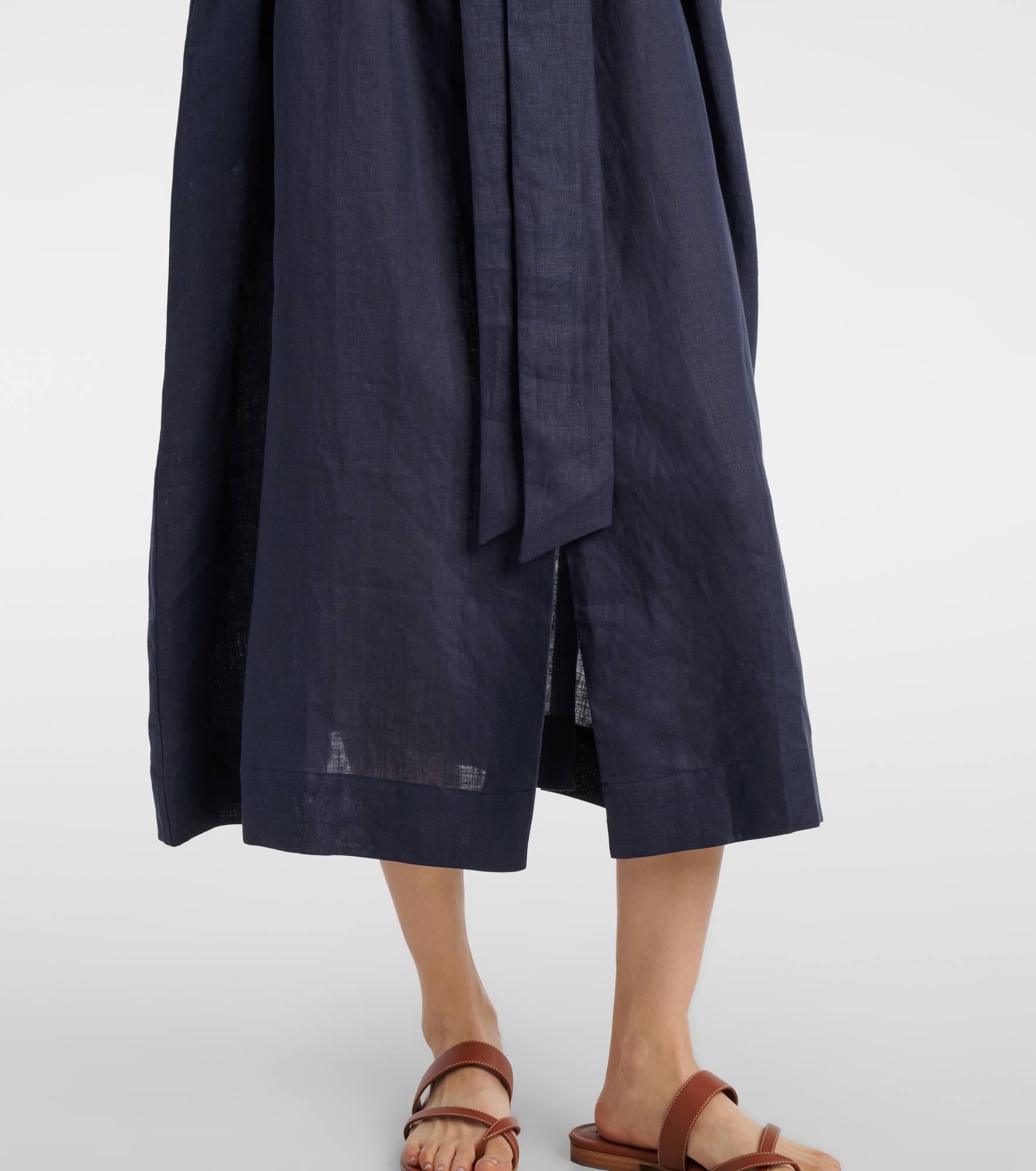 Larnaca linen midi dress - 5