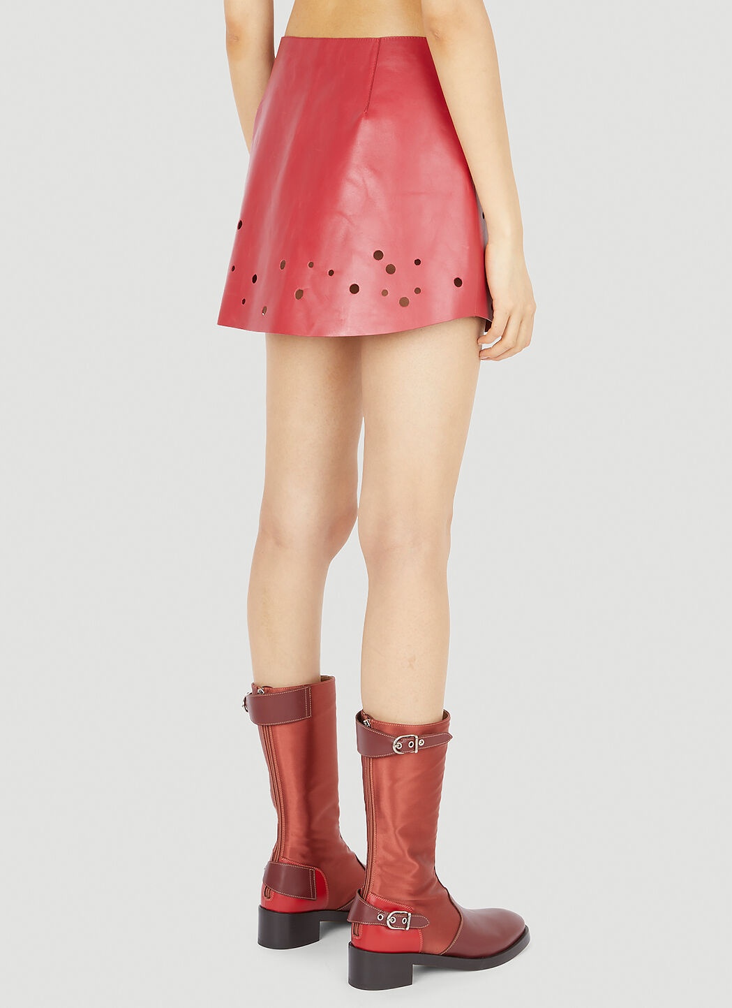 Cut Out Mini Skirt - 4