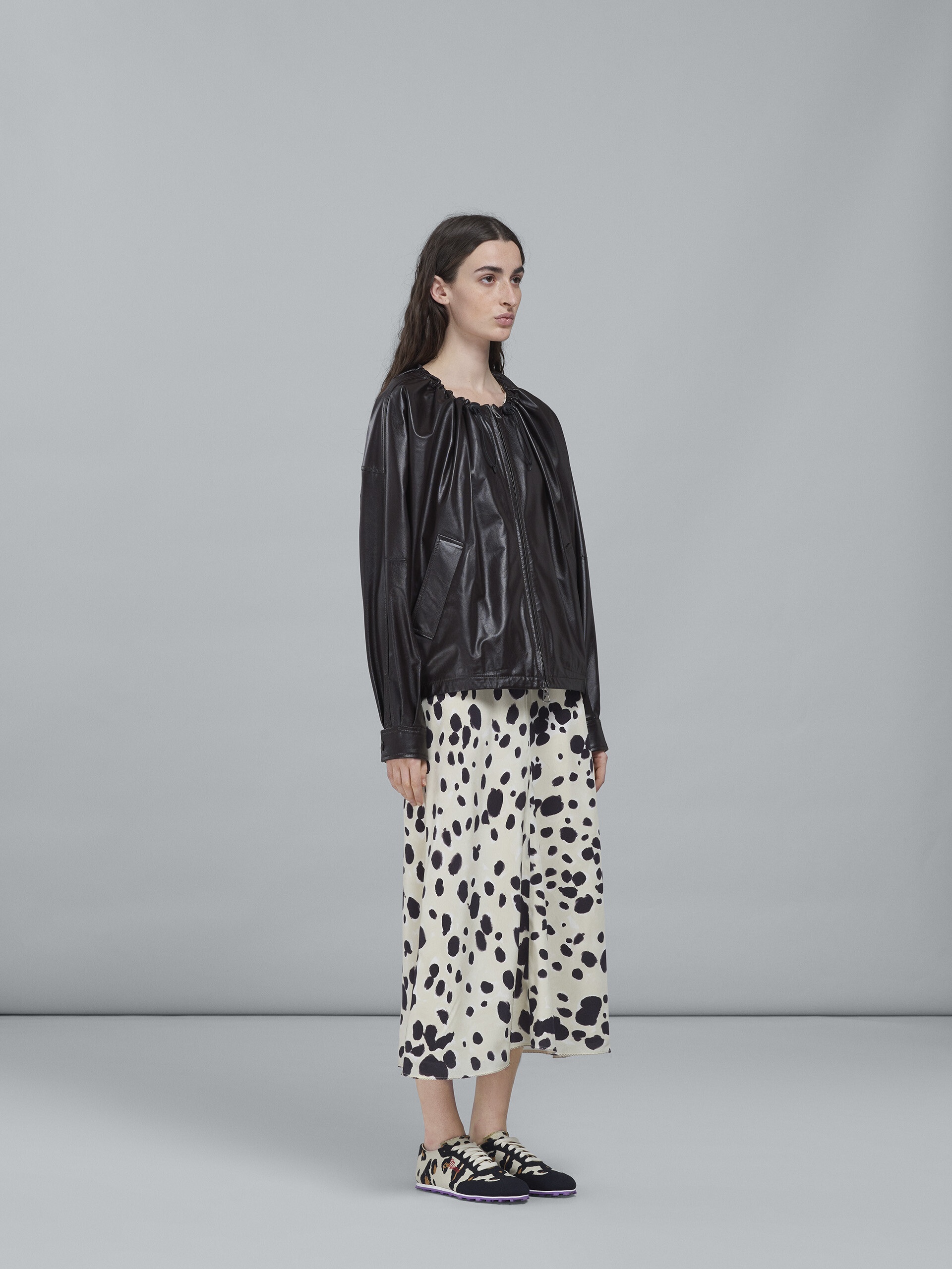 LIGHT NAPPA LEATHER CROPPED JACKET - 6