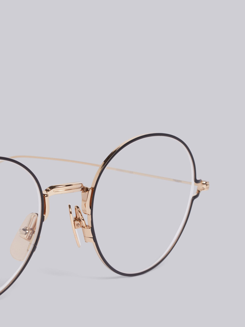 Thom Browne TB915 - Gold Round Eye Glasses outlook