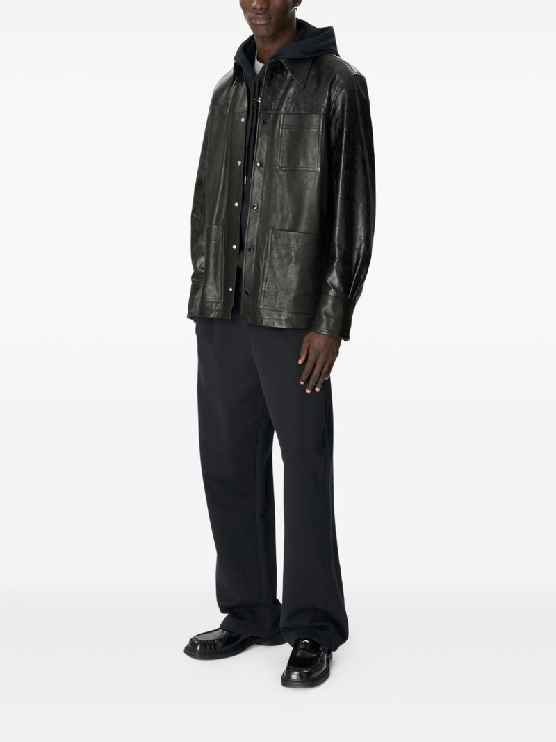 Glossy Moon leather shirt 3