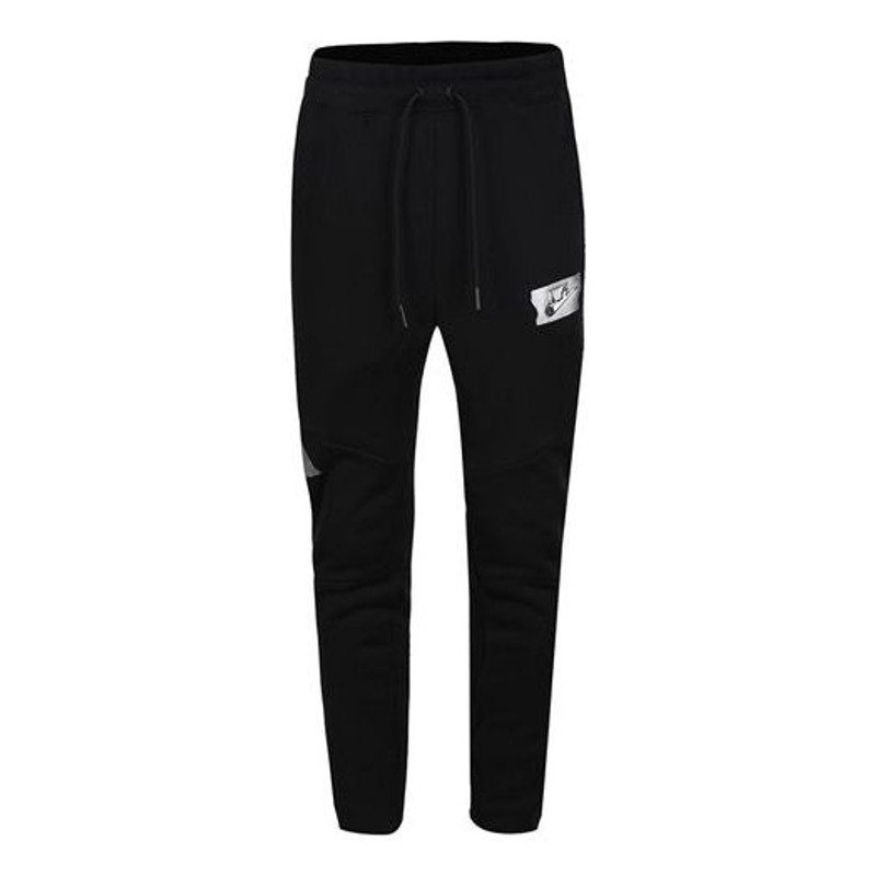 Nike As M Nsw Punk Pant Drawstring Knit Running Sports Long Pants Black CU4270-010 - 1
