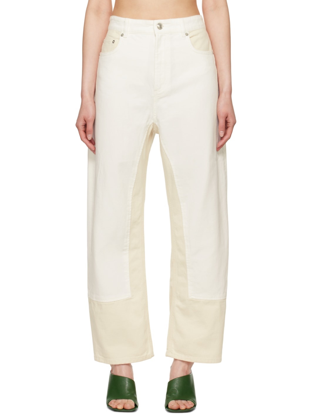 White Zenica Jeans - 1