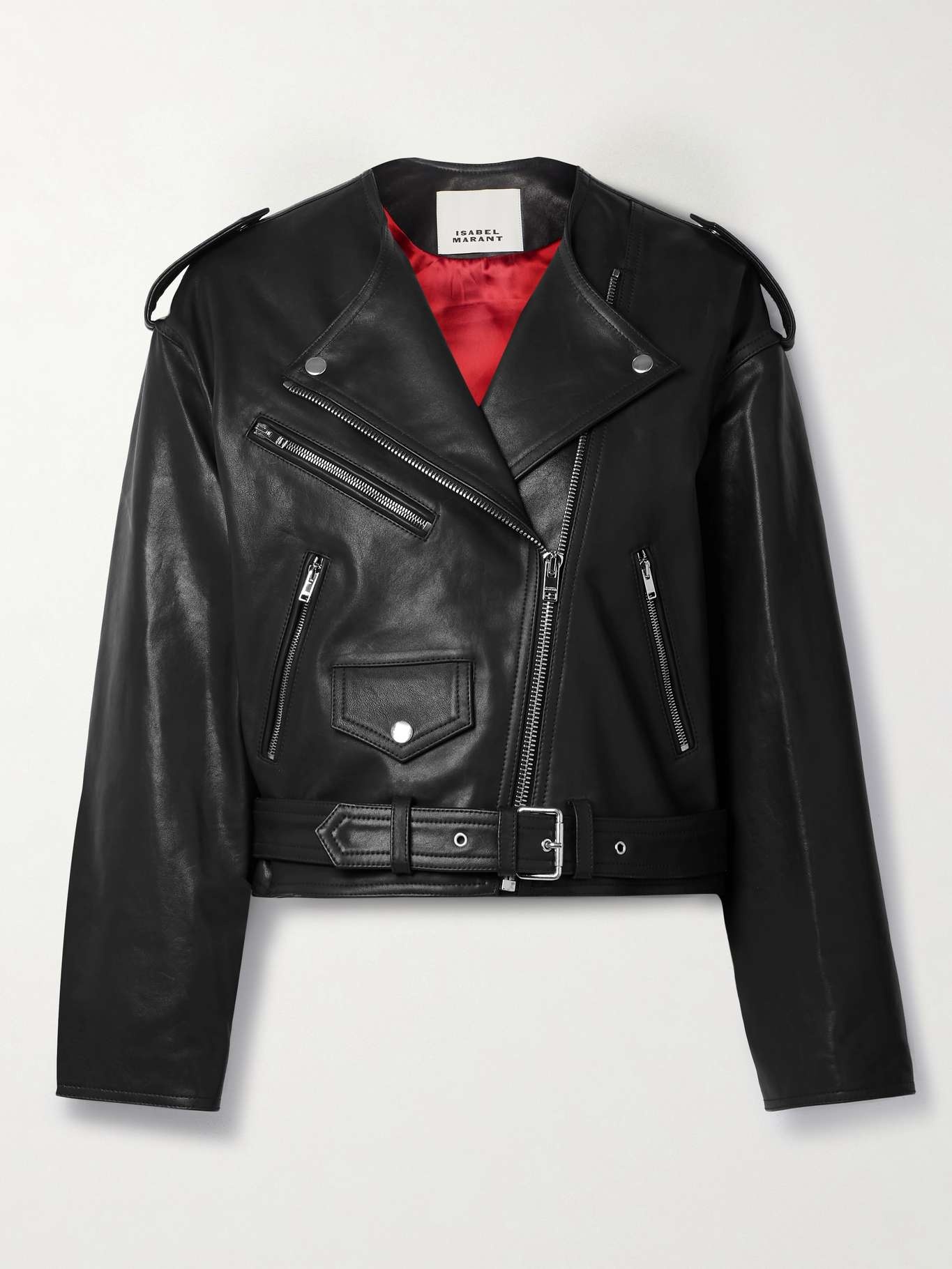 Audric leather biker jacket - 1
