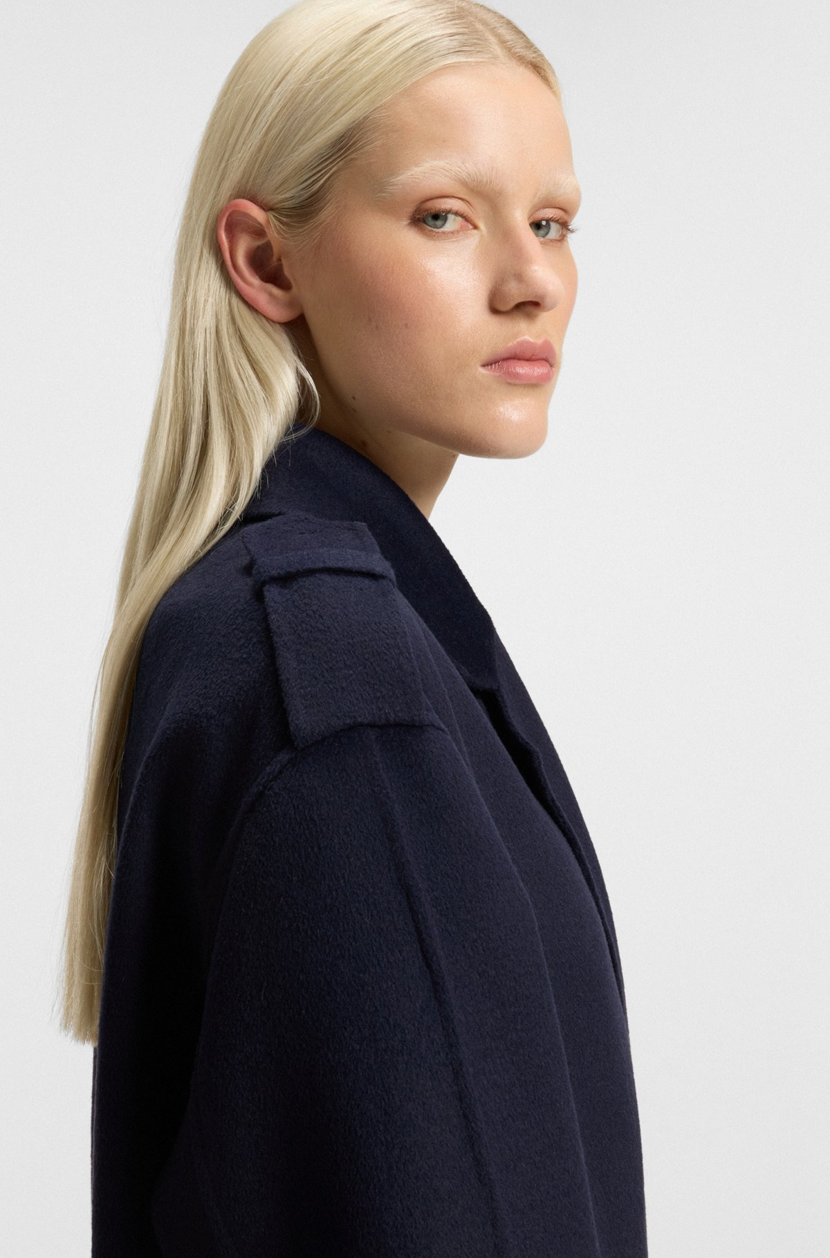 SLIM-FIT COAT WITH DOUBLE-BREASTED CLOSURE - 6