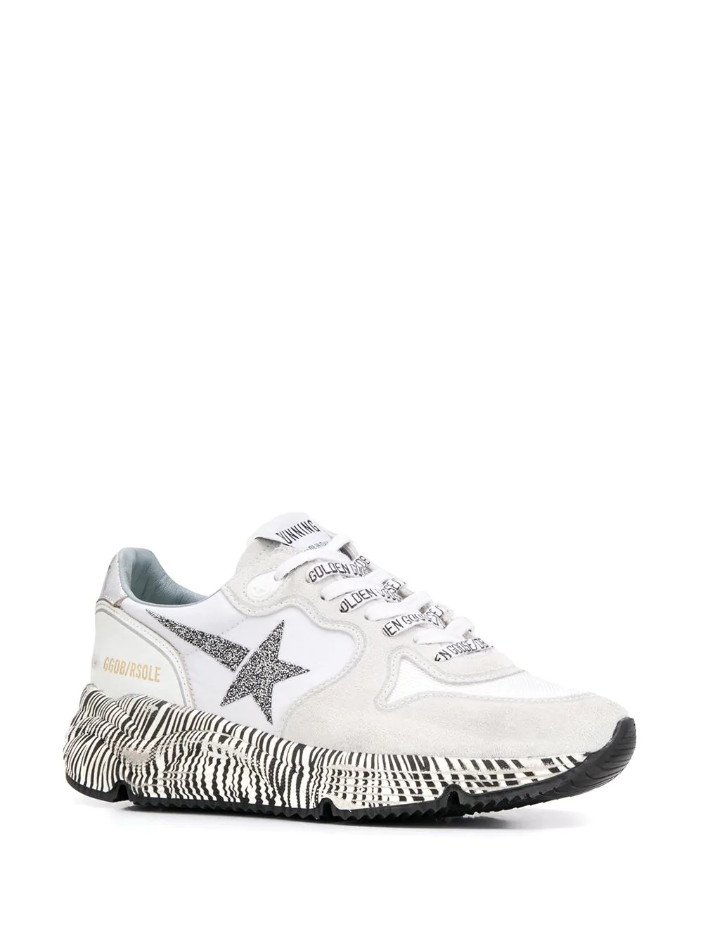 zebra print Running Sole sneakers - 2