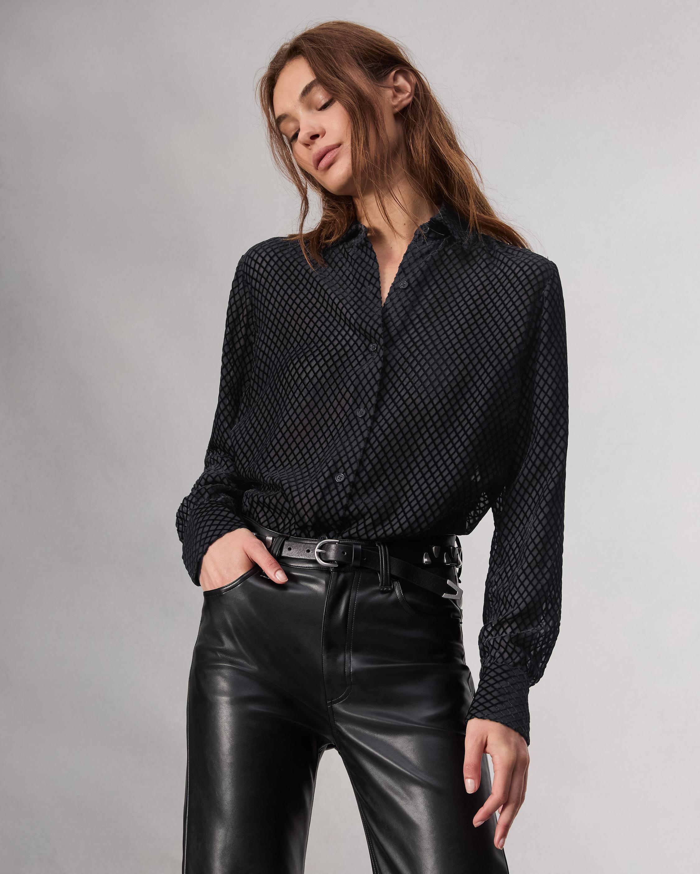 Lila Patterned Shirt - 7