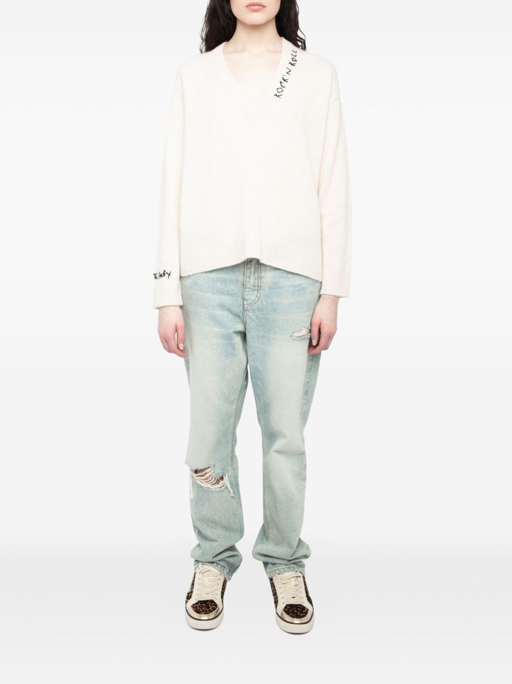 Mikyz embroidered merino jumper - 2