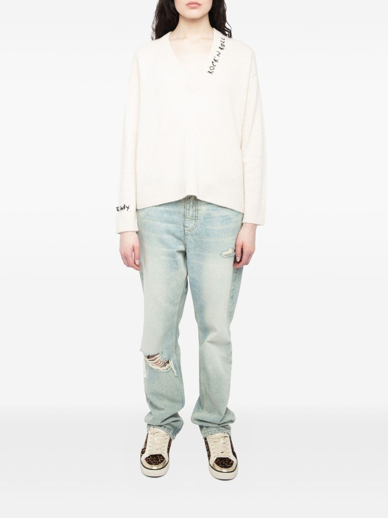Zadig & Voltaire Mikyz embroidered merino jumper outlook