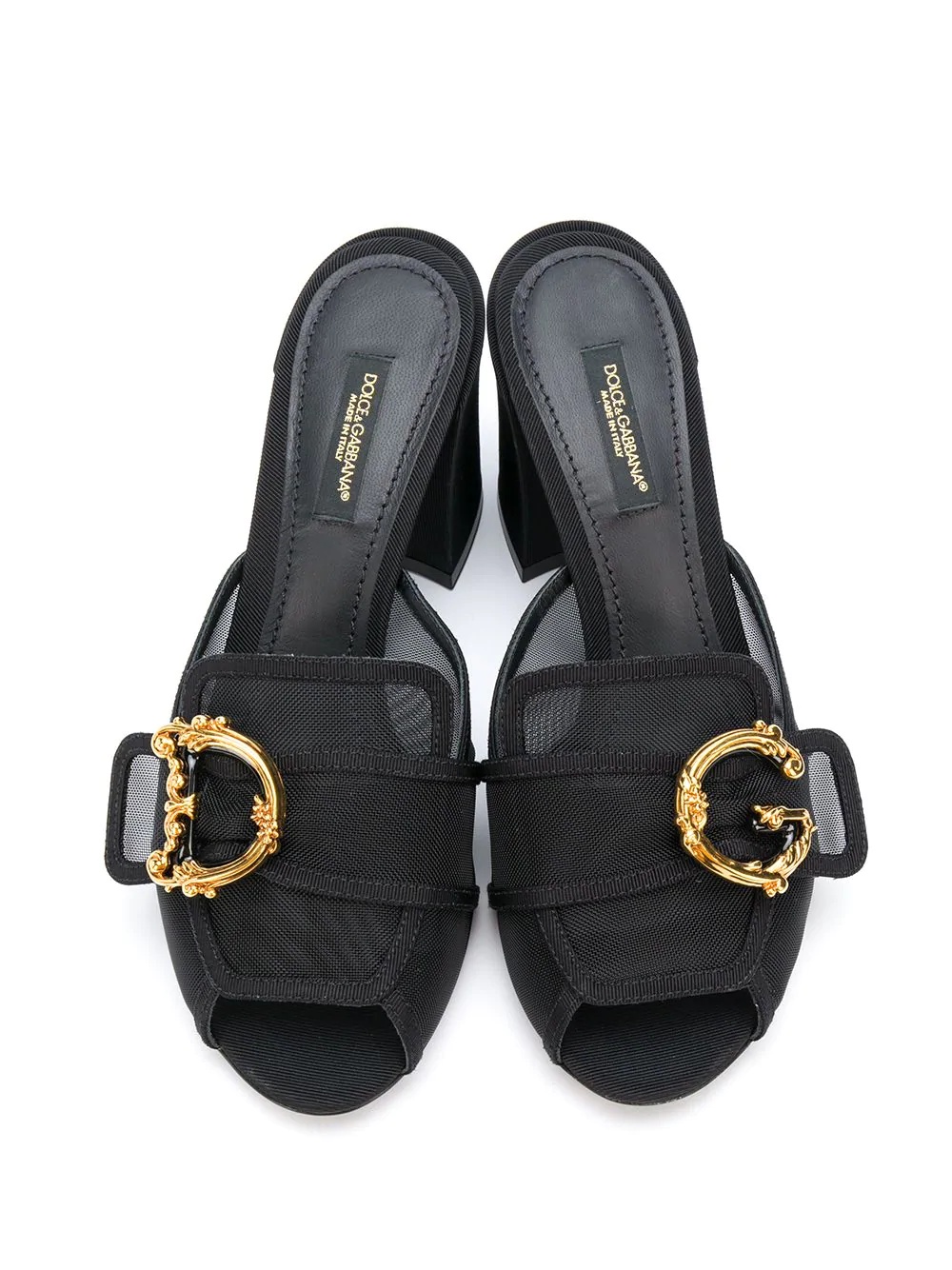 75mm Keira Baroque logo mesh sandals - 4