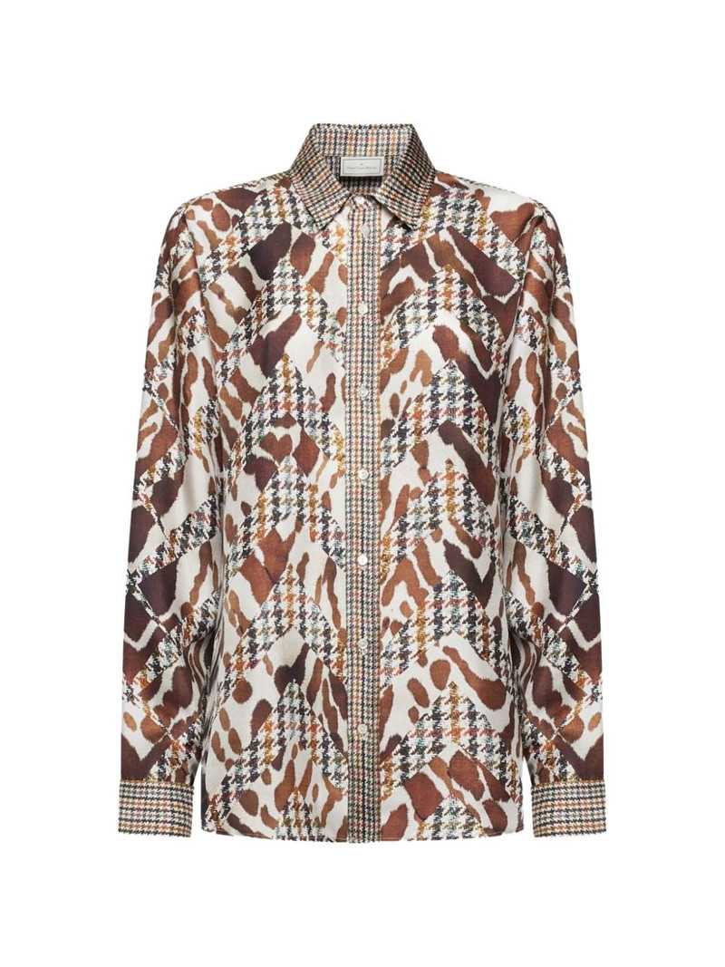 houndstooth animal-print shirt 1