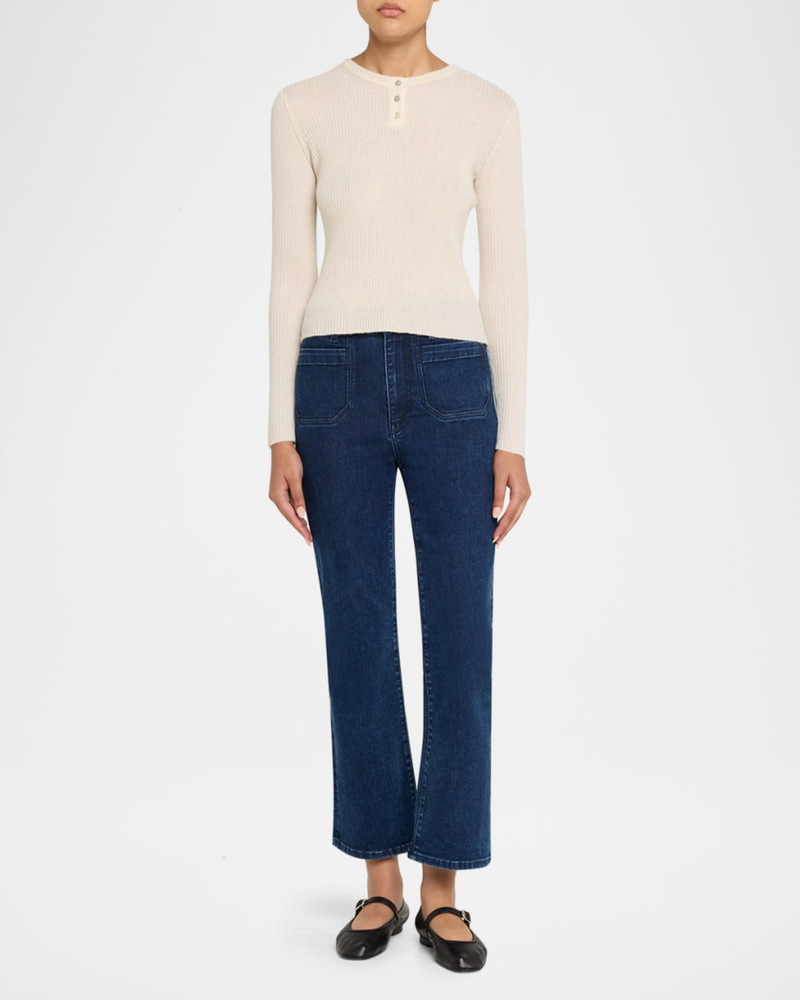 FRAME The Reboot Crop Modernist Pocket Jeans outlook