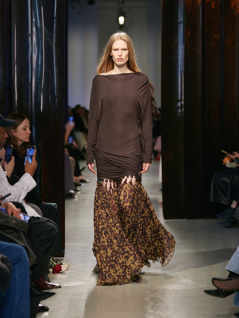 CHRISTOPHER ESBER Tortoiseshell Droplet Jersey Gown outlook