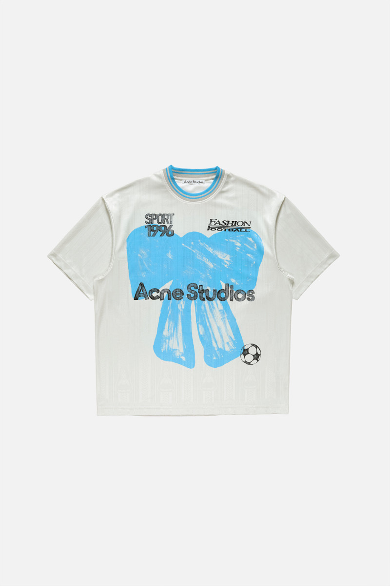 Sports jersey graphic t-shirt - Oat beige 1
