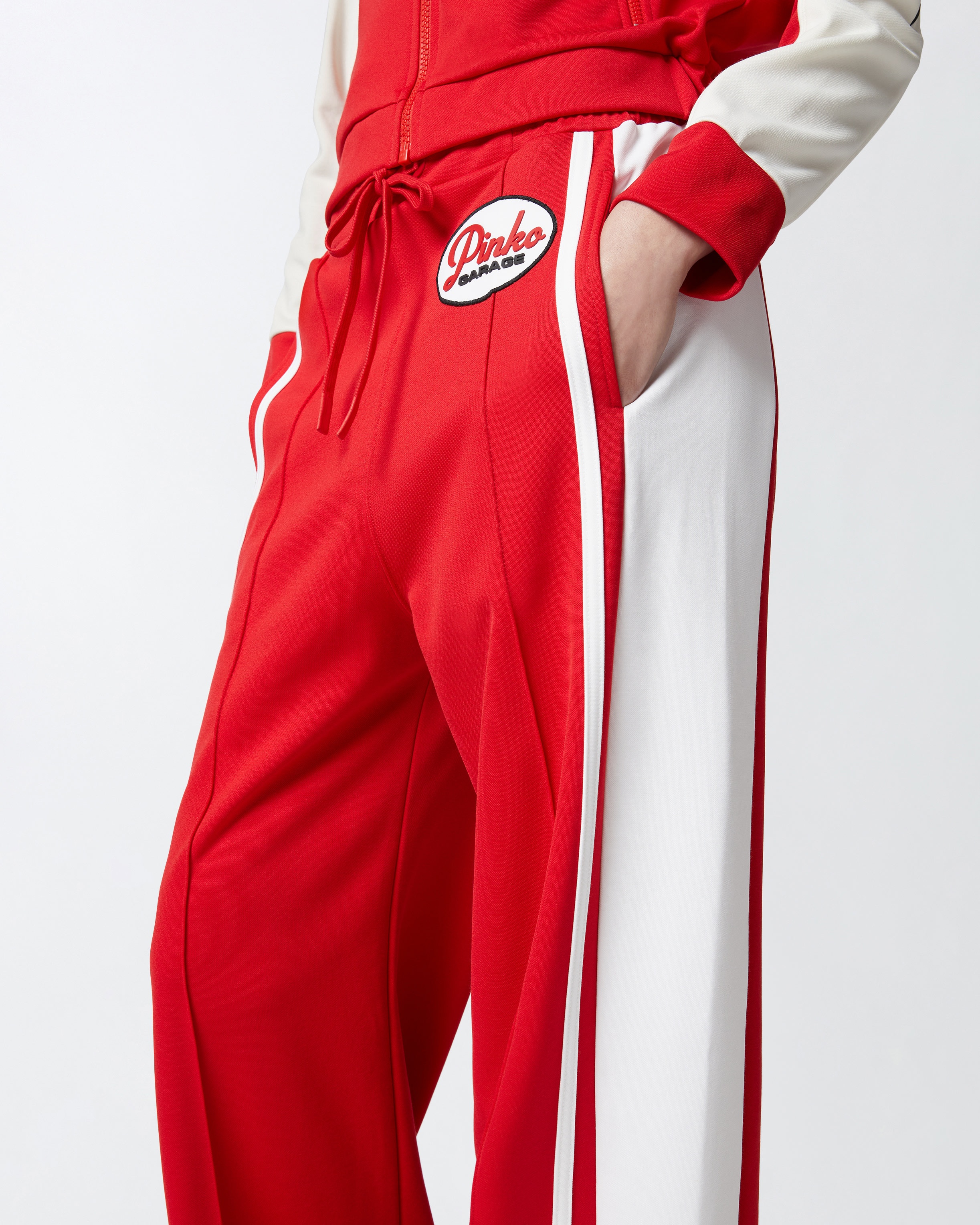 PINKO GARAGE SPORTS TROUSERS WITH SIDE STRIPE - 5