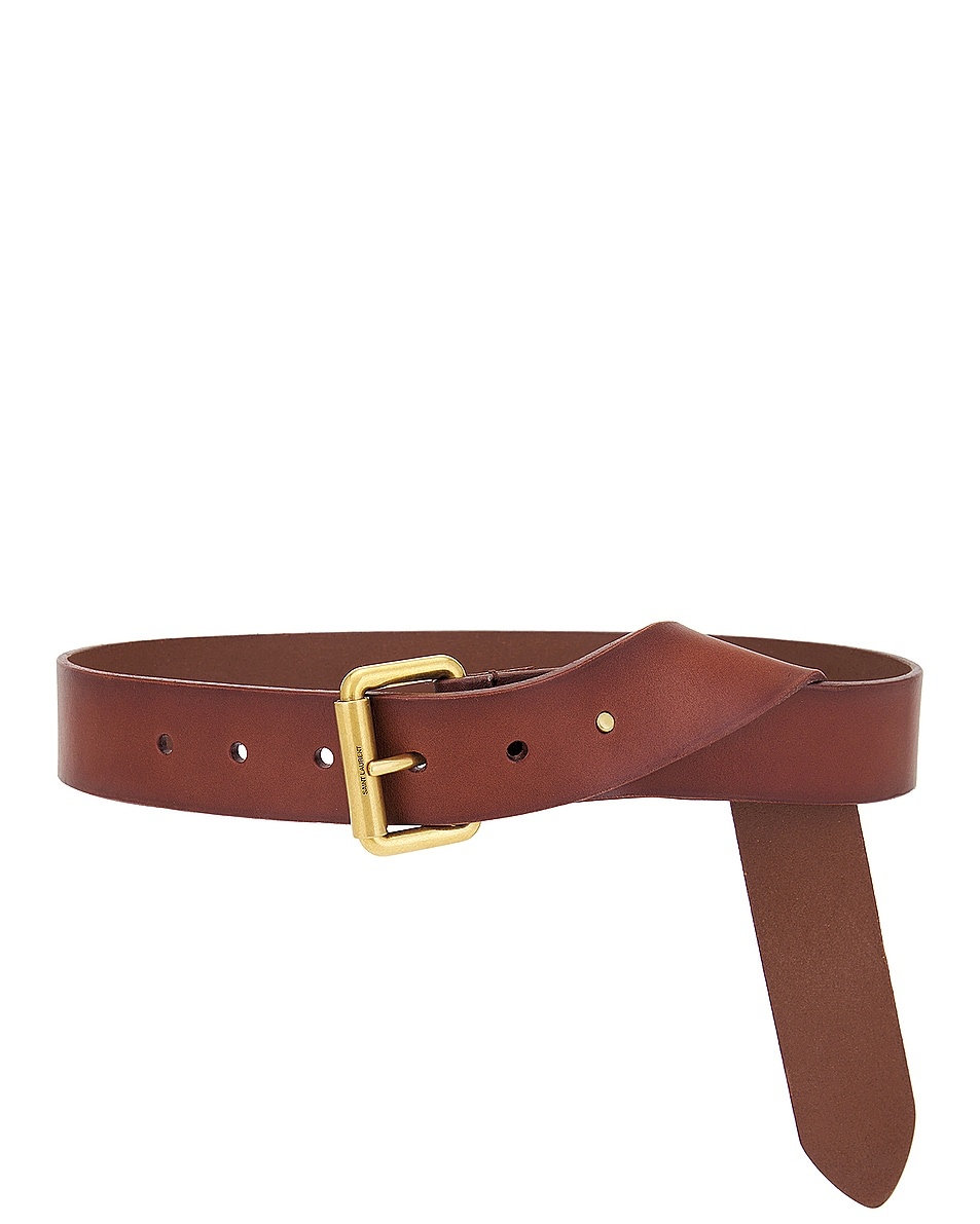 Square Buckle Long Belt - 1