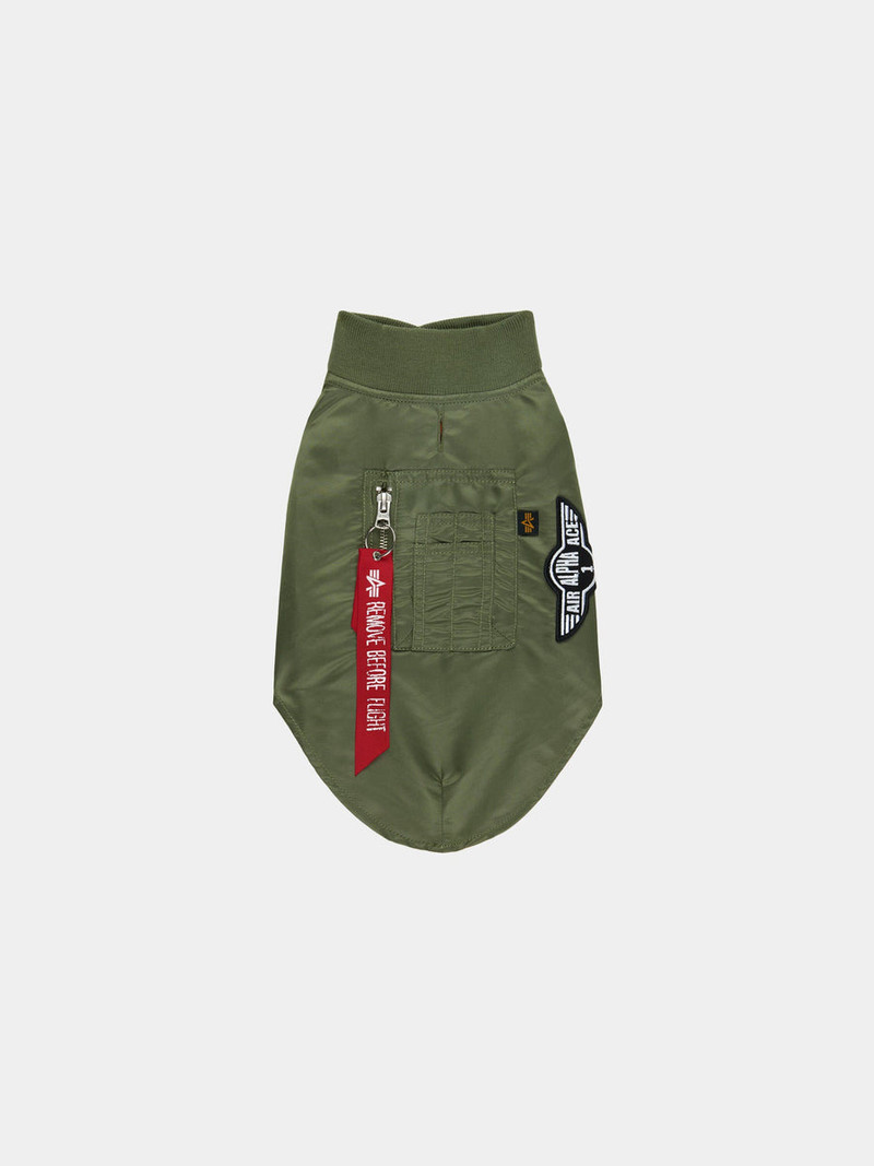ALPHA INDUSTRIES DOG MA-1 NYLON FLIGHT JACKET outlook