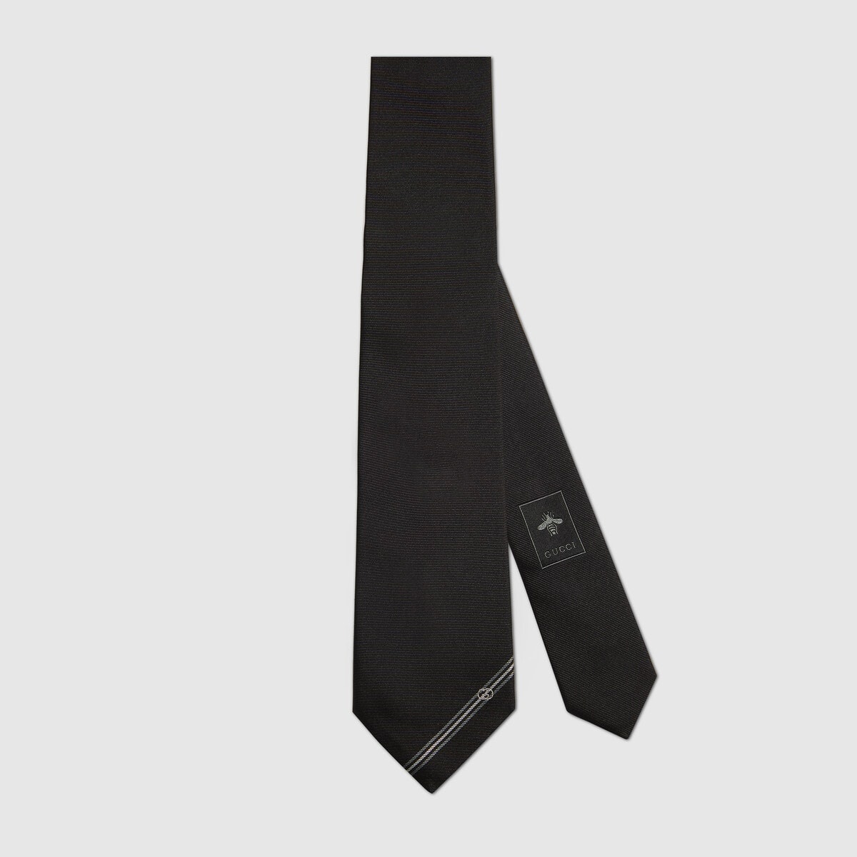 Interlocking G silk jacquard tie - 1