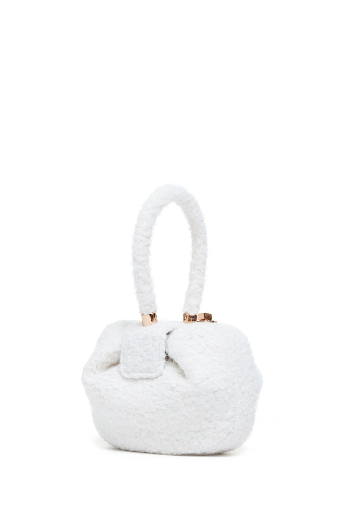 Demi Bag in Ivory Cashmere Boucle - 1