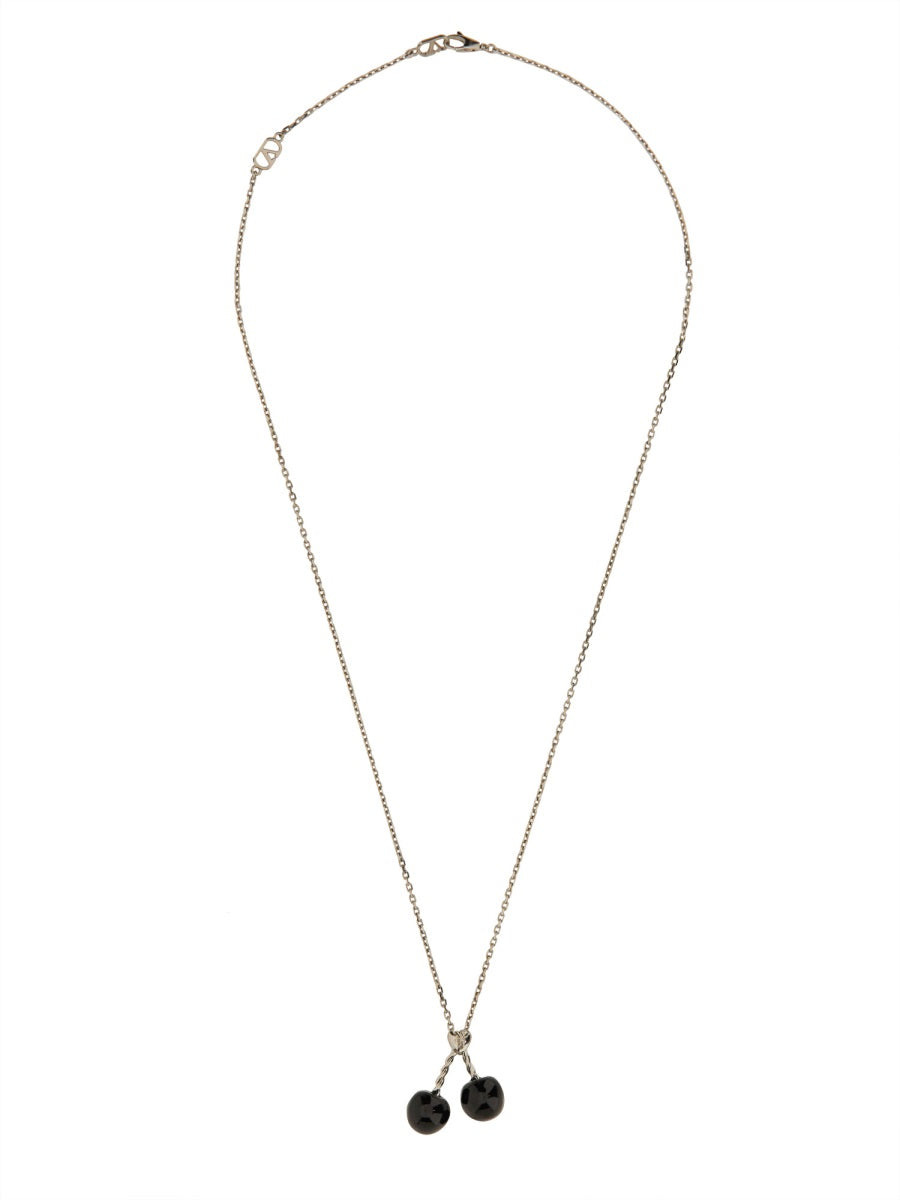 Chez Valentino Metal And Enamel Necklace - 2