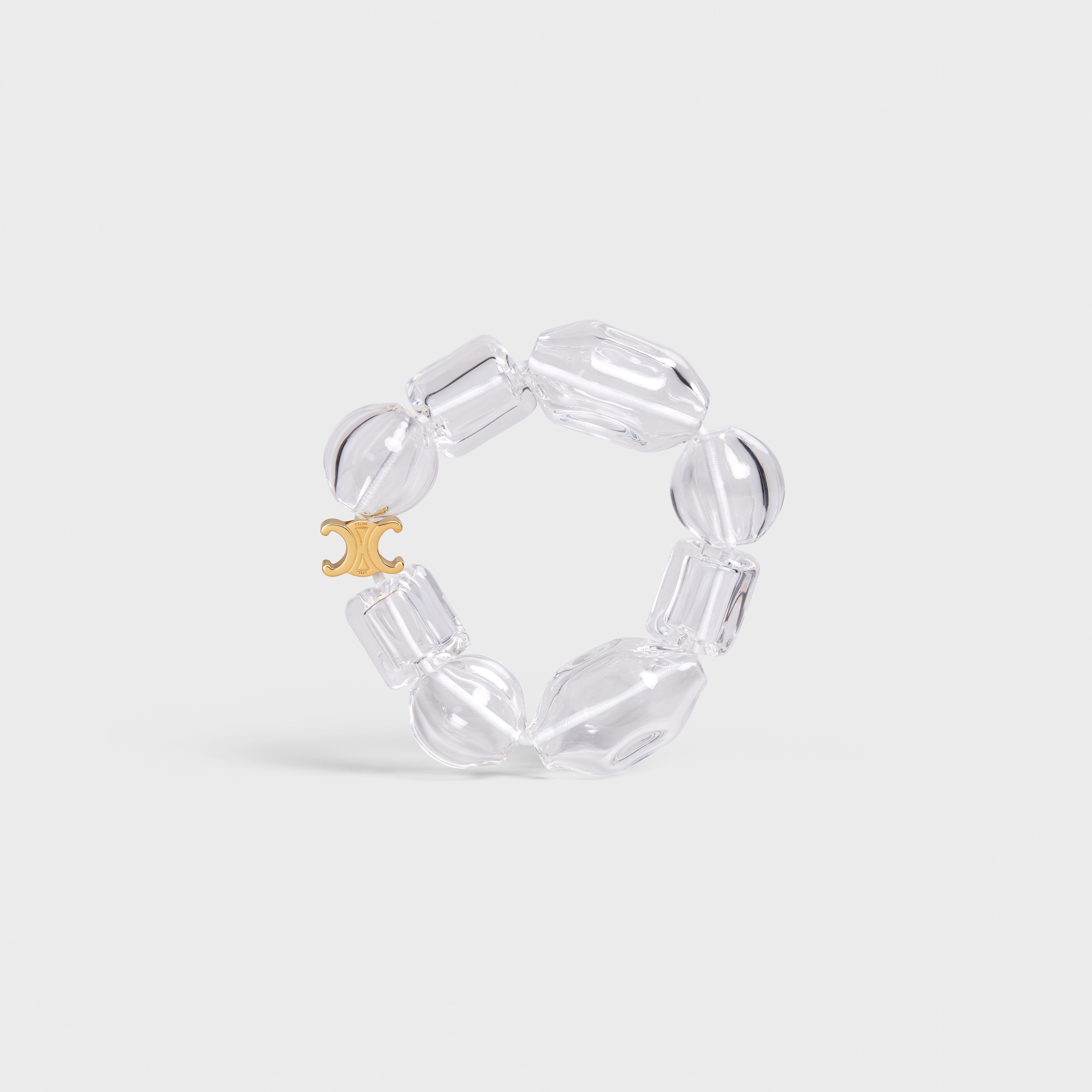 Verre Souffle Celine Bracelet in Brass with Gold Finish and Glass - 1