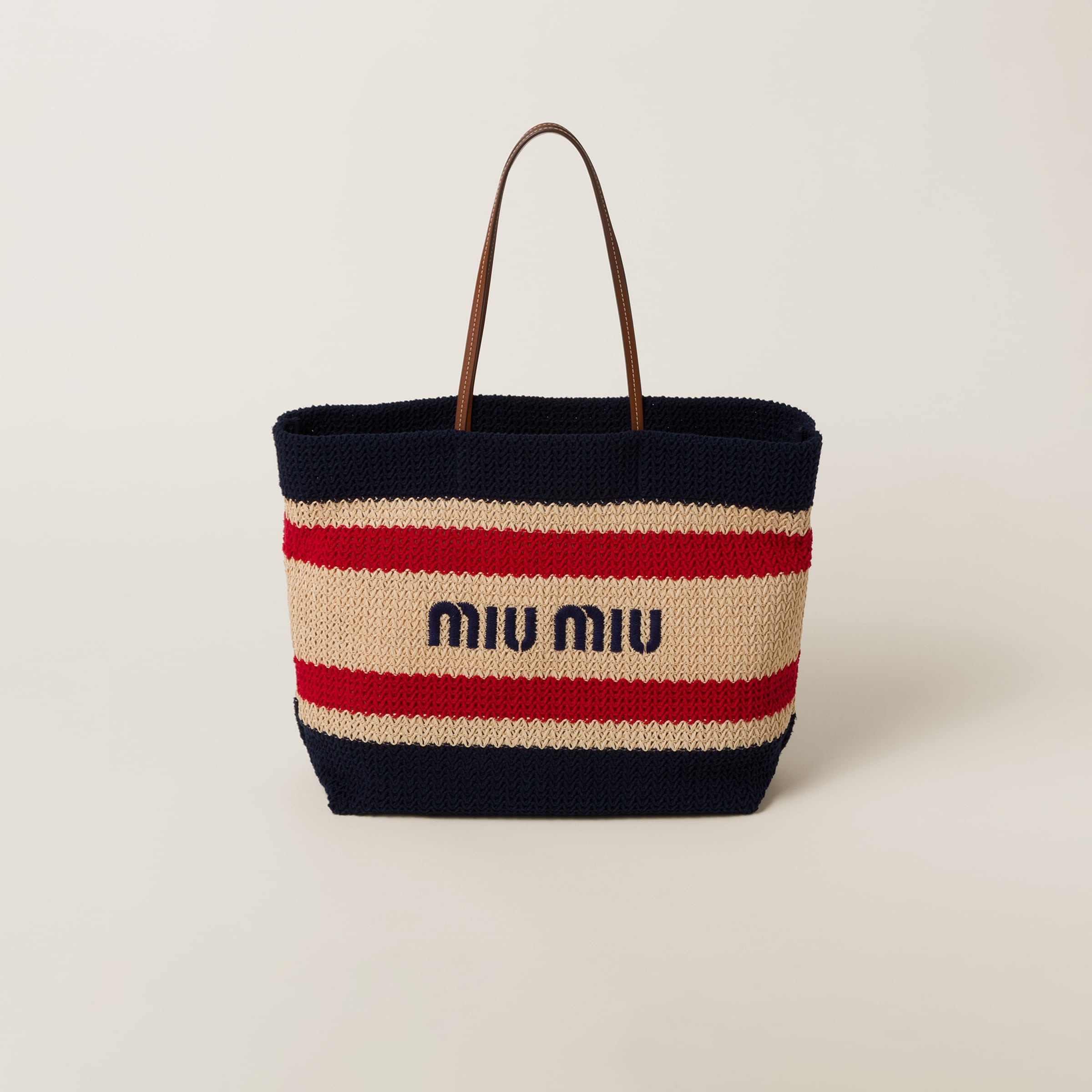 Woven fabric tote bag - 1