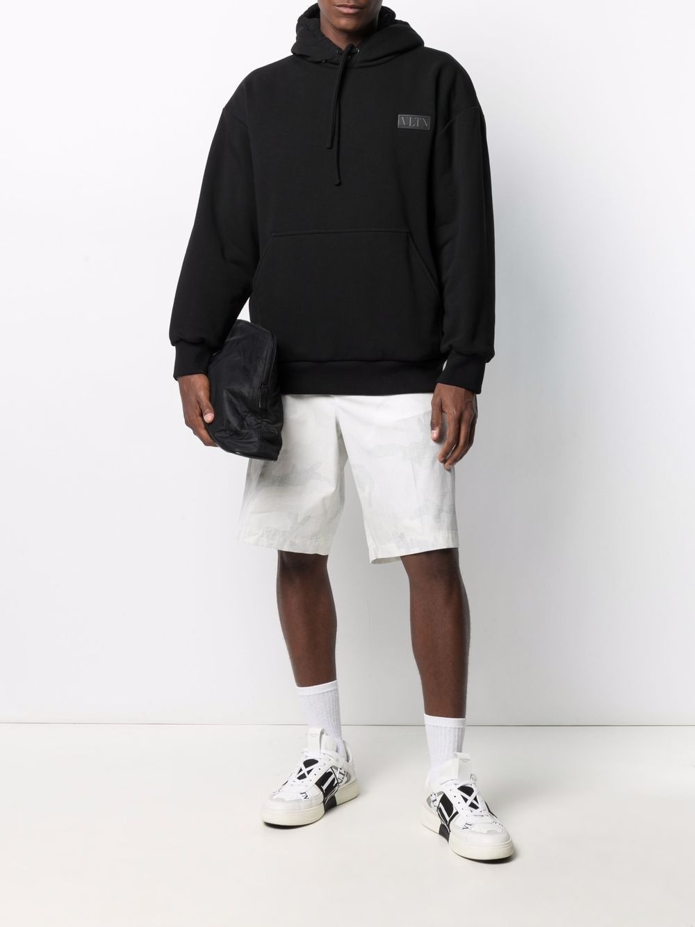 VLTN logo patch relaxed hoodie - 2