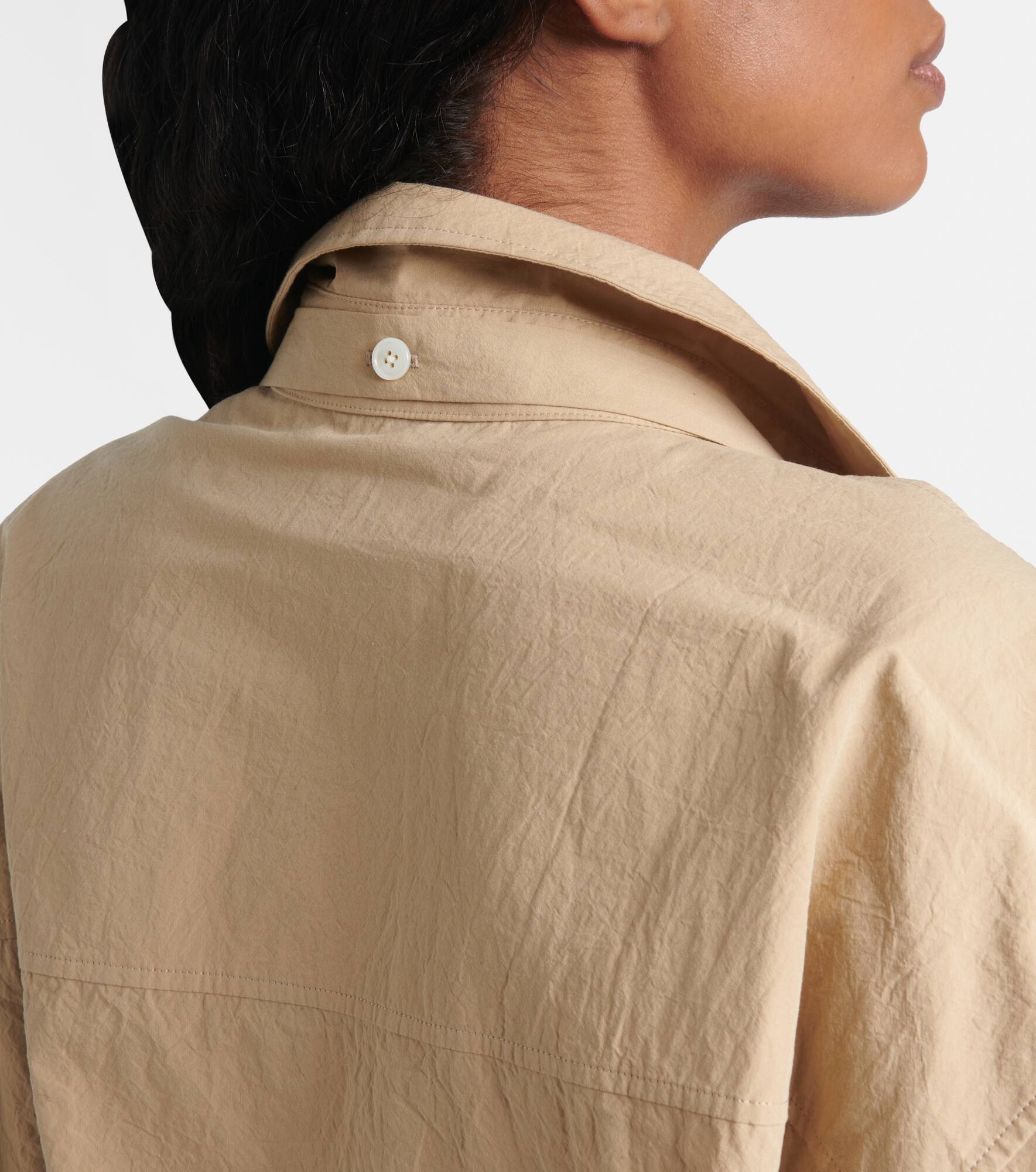 Tie-detail cotton shirt - 6
