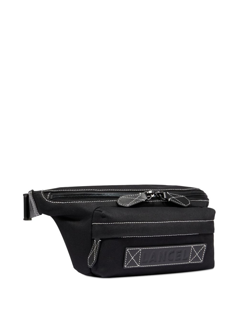 LANCEL zip-fastening logo-patch belt bag outlook