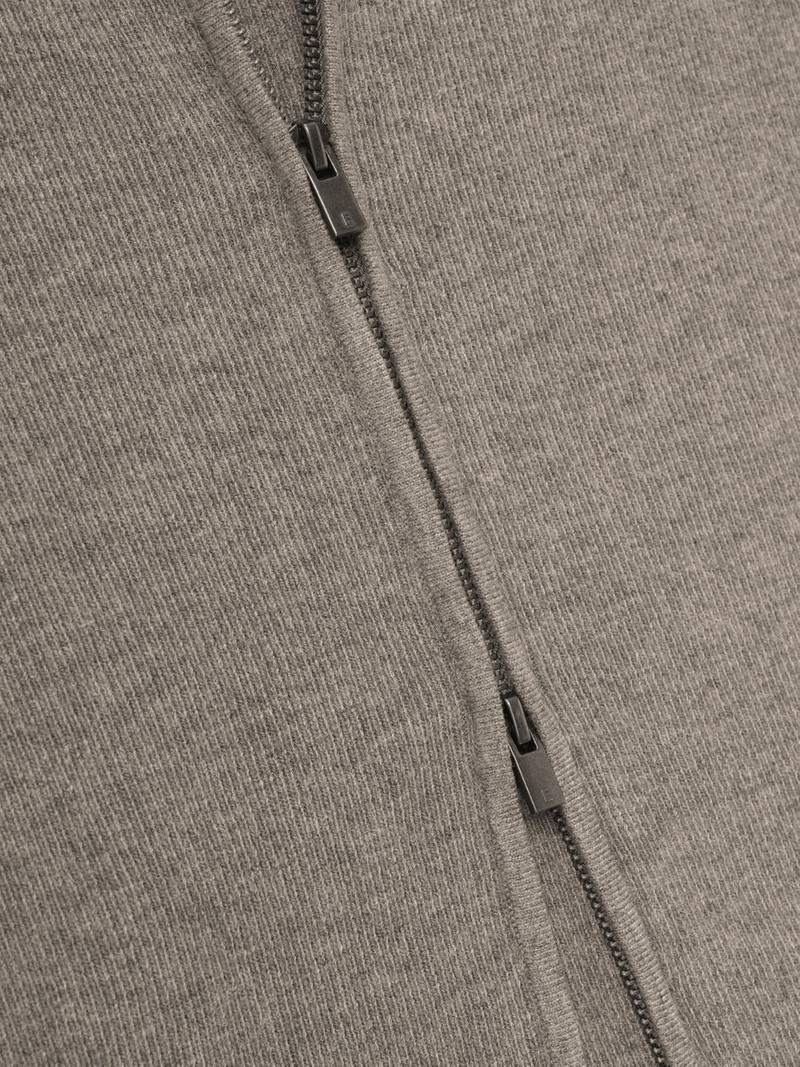 Womens Soft Rib Knit Zip-Up Jacket 6