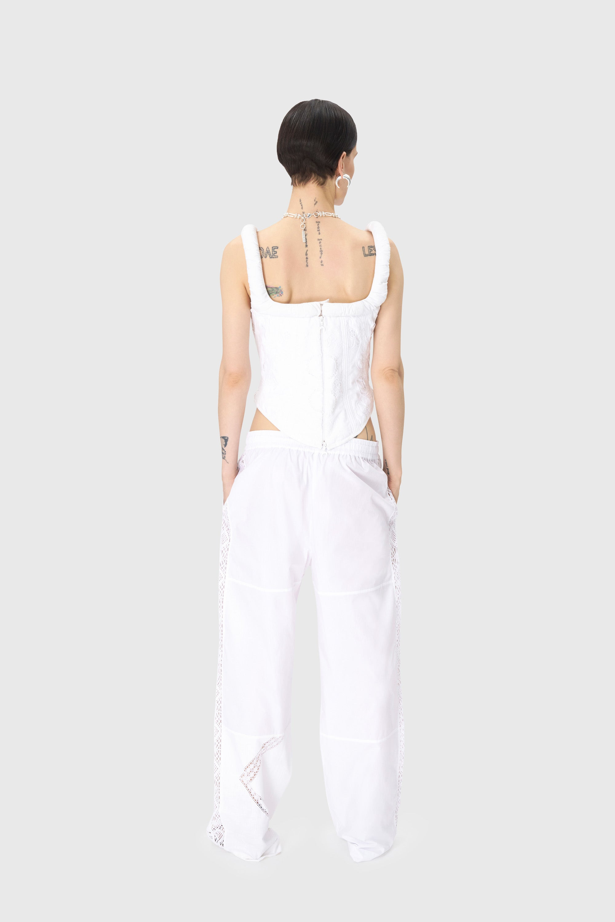 Regenerated Household Linen Corset Top - 4