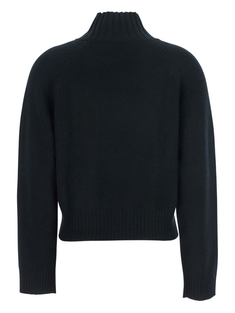 Allude mock-neck cashmere sweater outlook