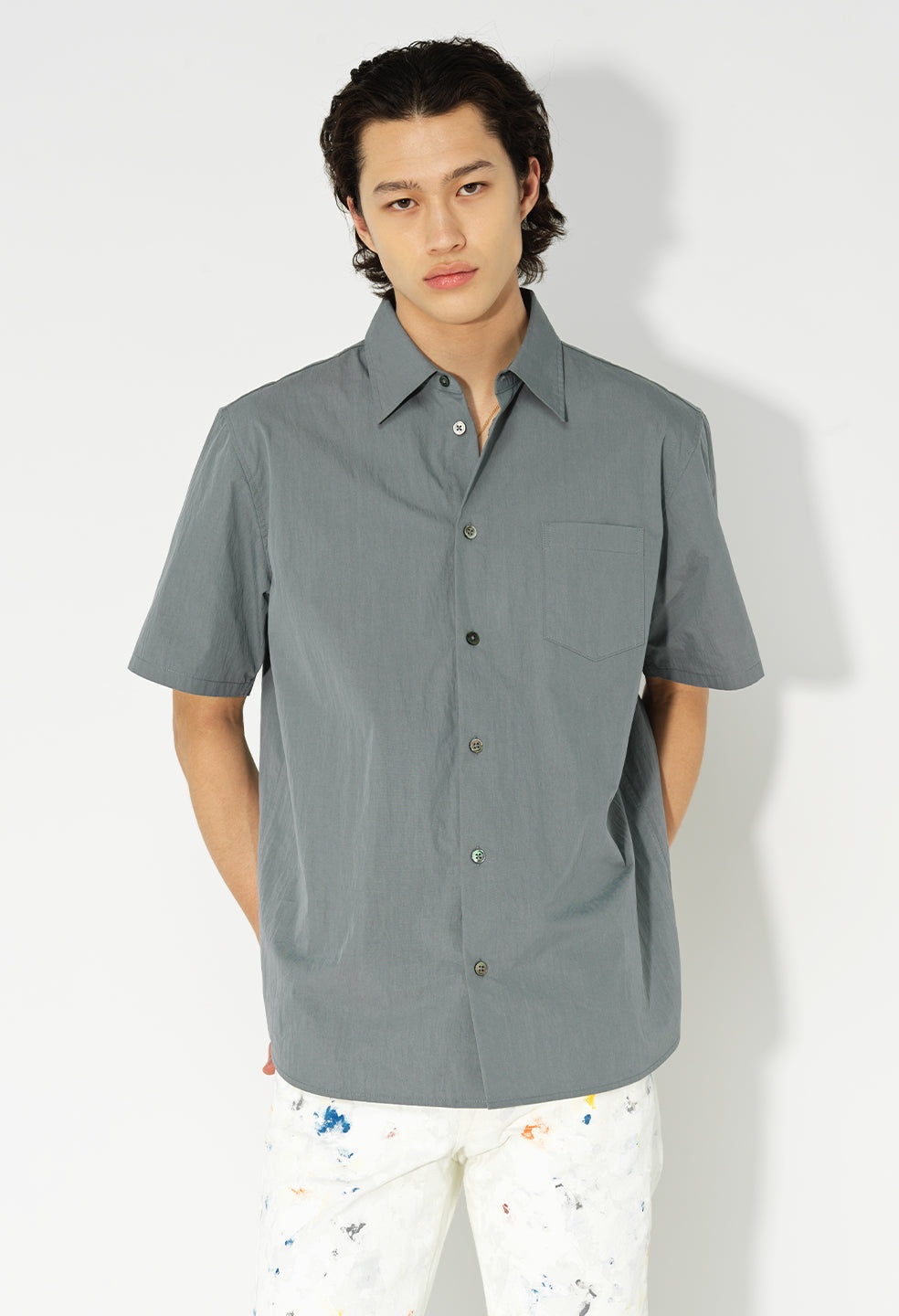 SS CLOAK BUTTON UP - 7