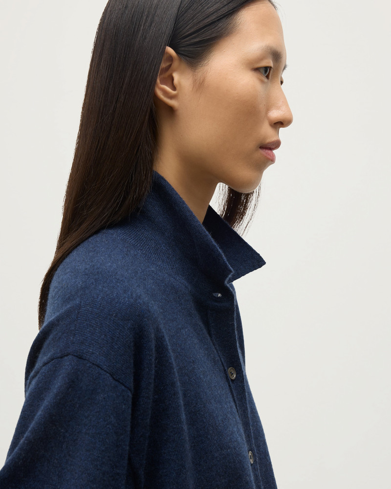 Munro Navy Cashmere Shirt 6