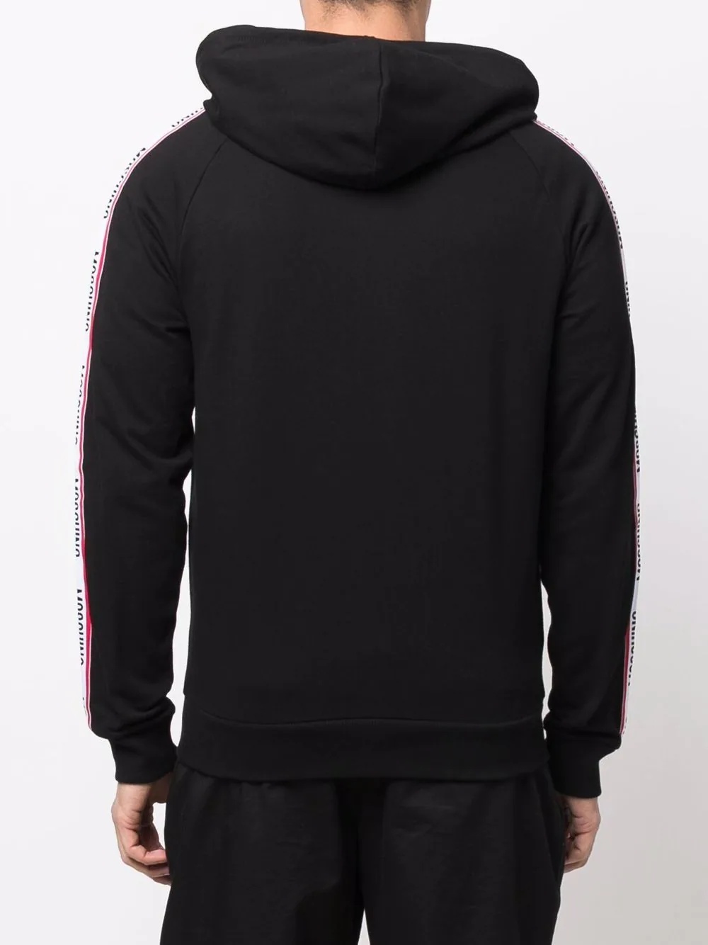 side logo-print hoodie - 4