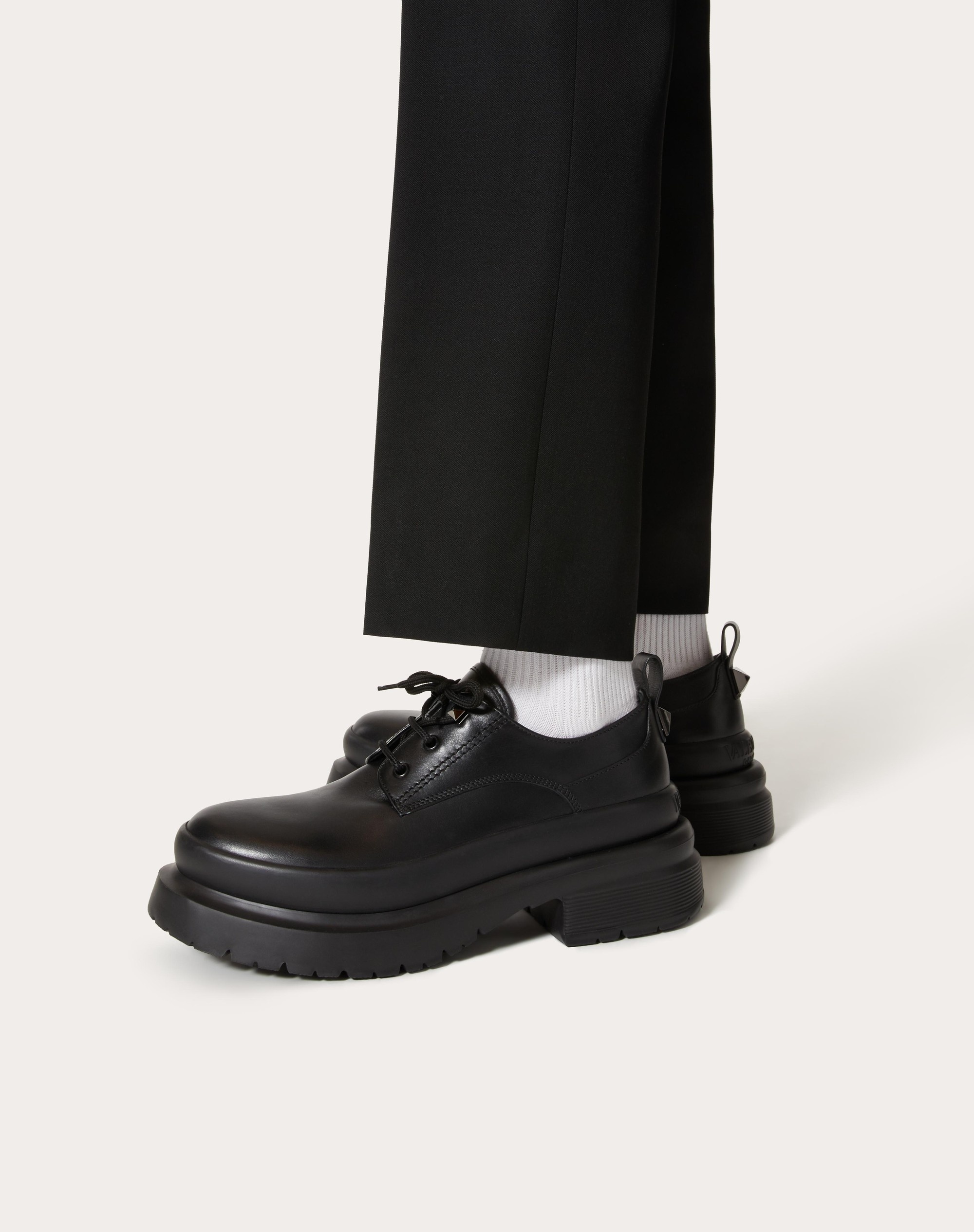 ROMAN STUD CALFSKIN DERBY - 6