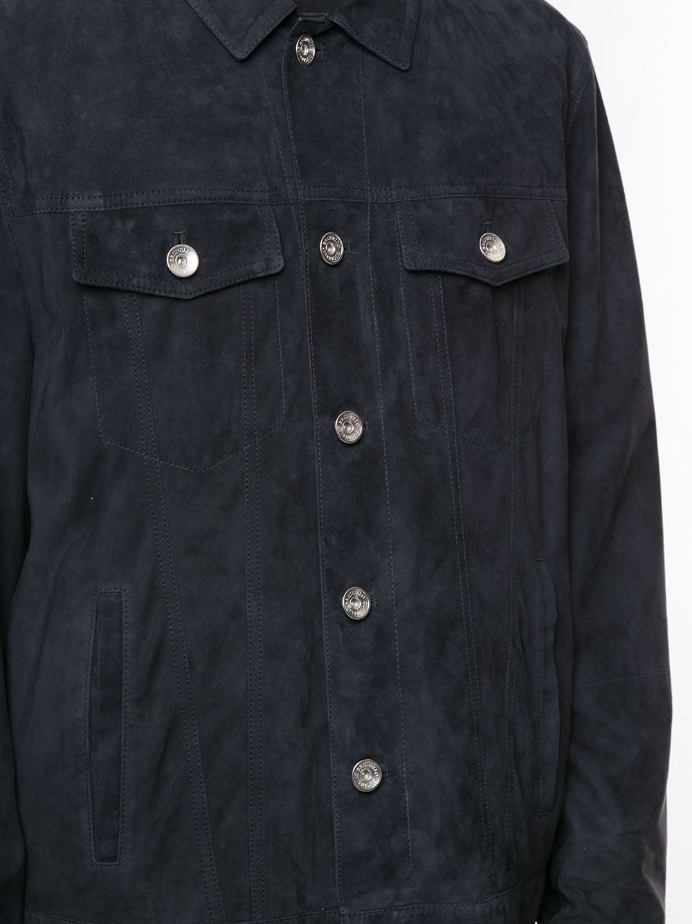 suede buttoned jacket - 5