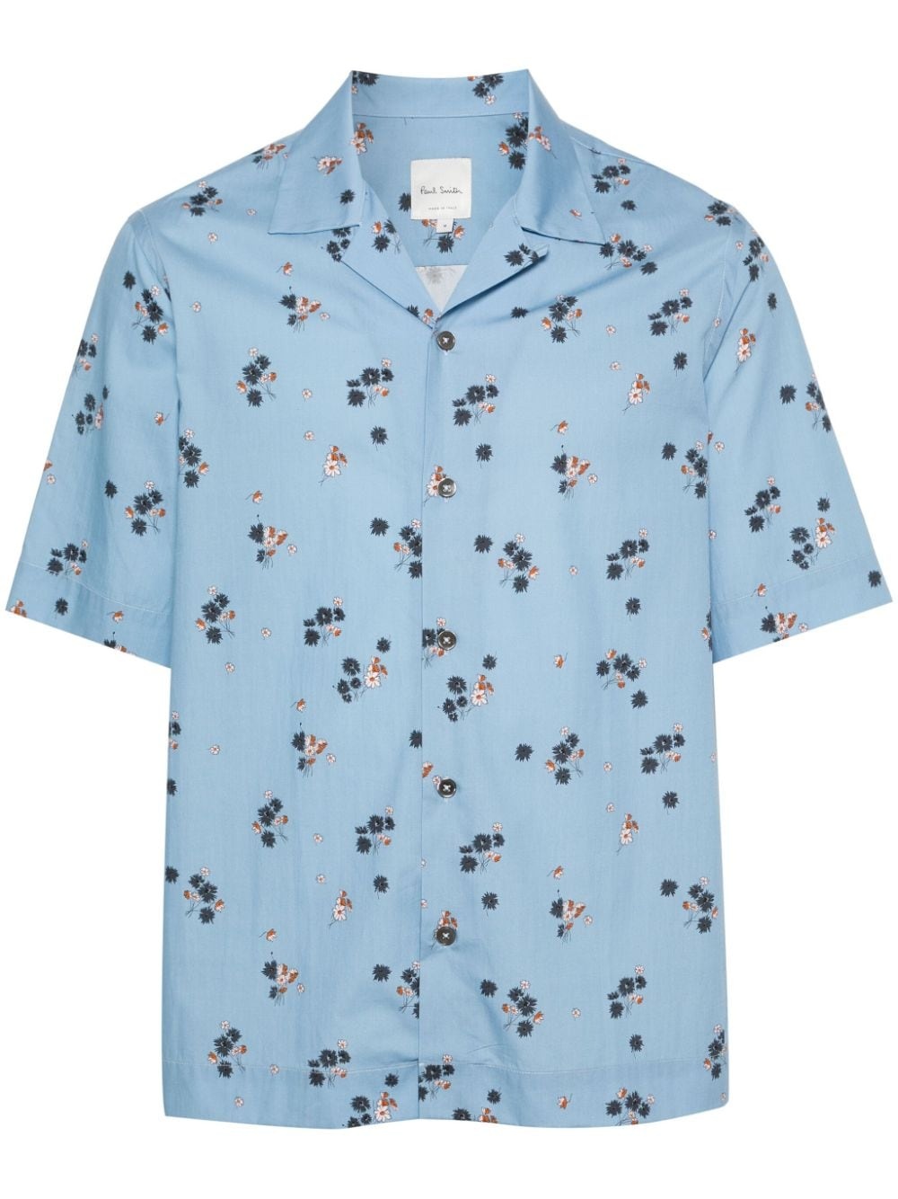floral-print bowling shirt - 1