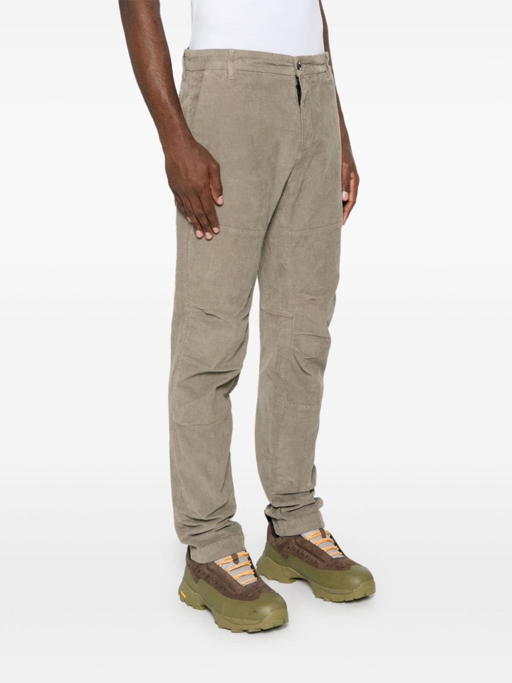 tapered-leg corduroy trousers - 3