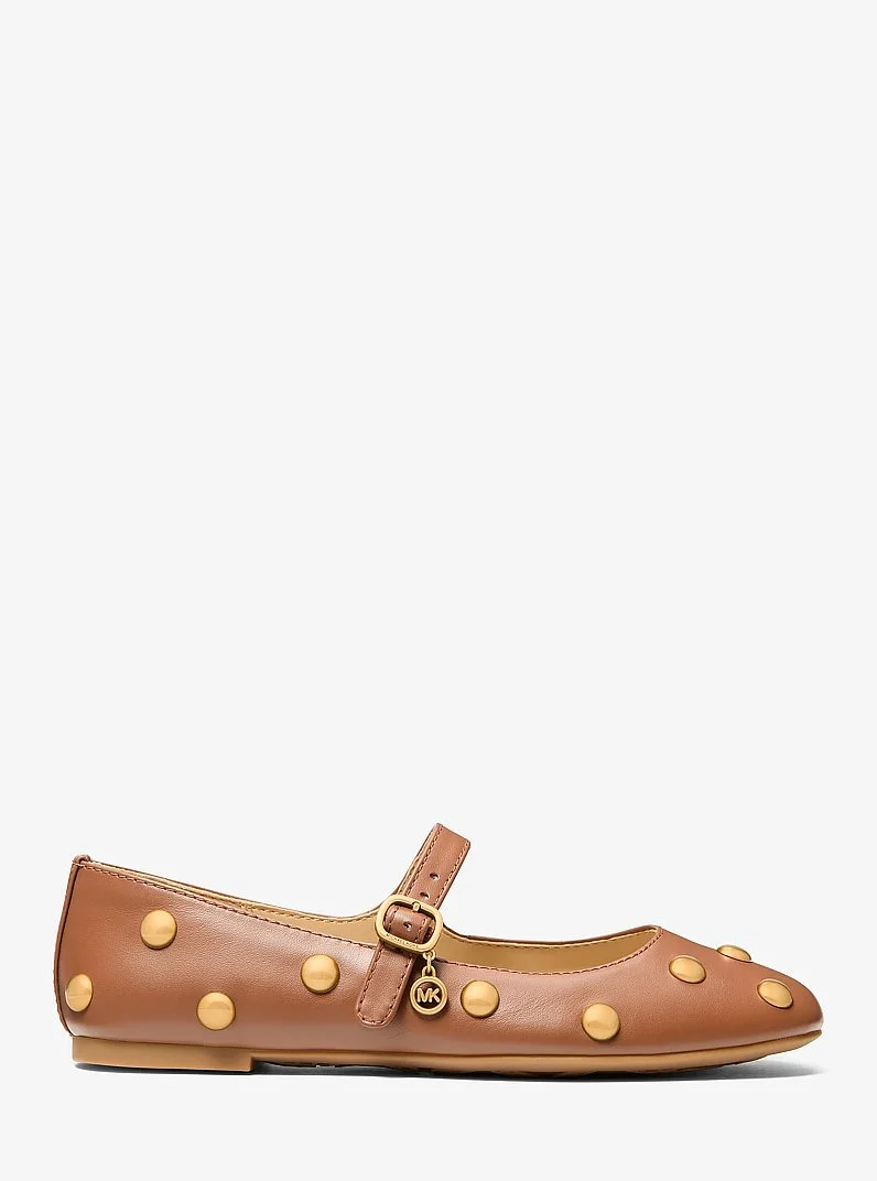 Nellie Flex Studded Leather Ballet Flat - 1