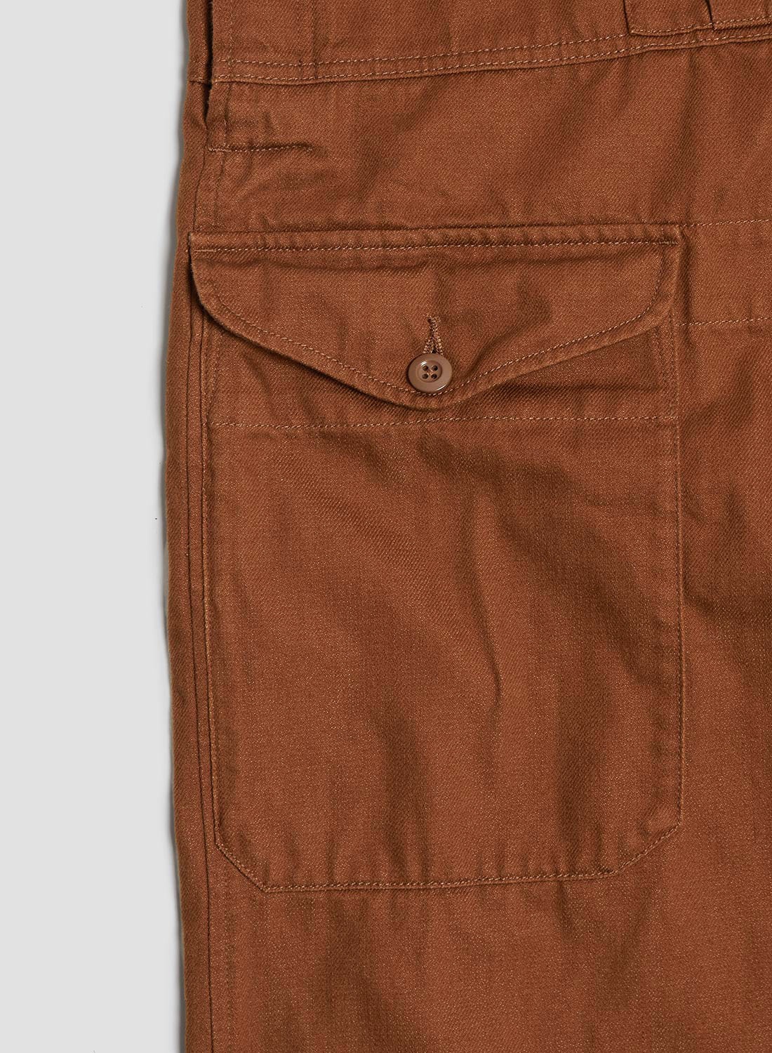 Railway Dungaree Heavy Cotton in Brown - 8