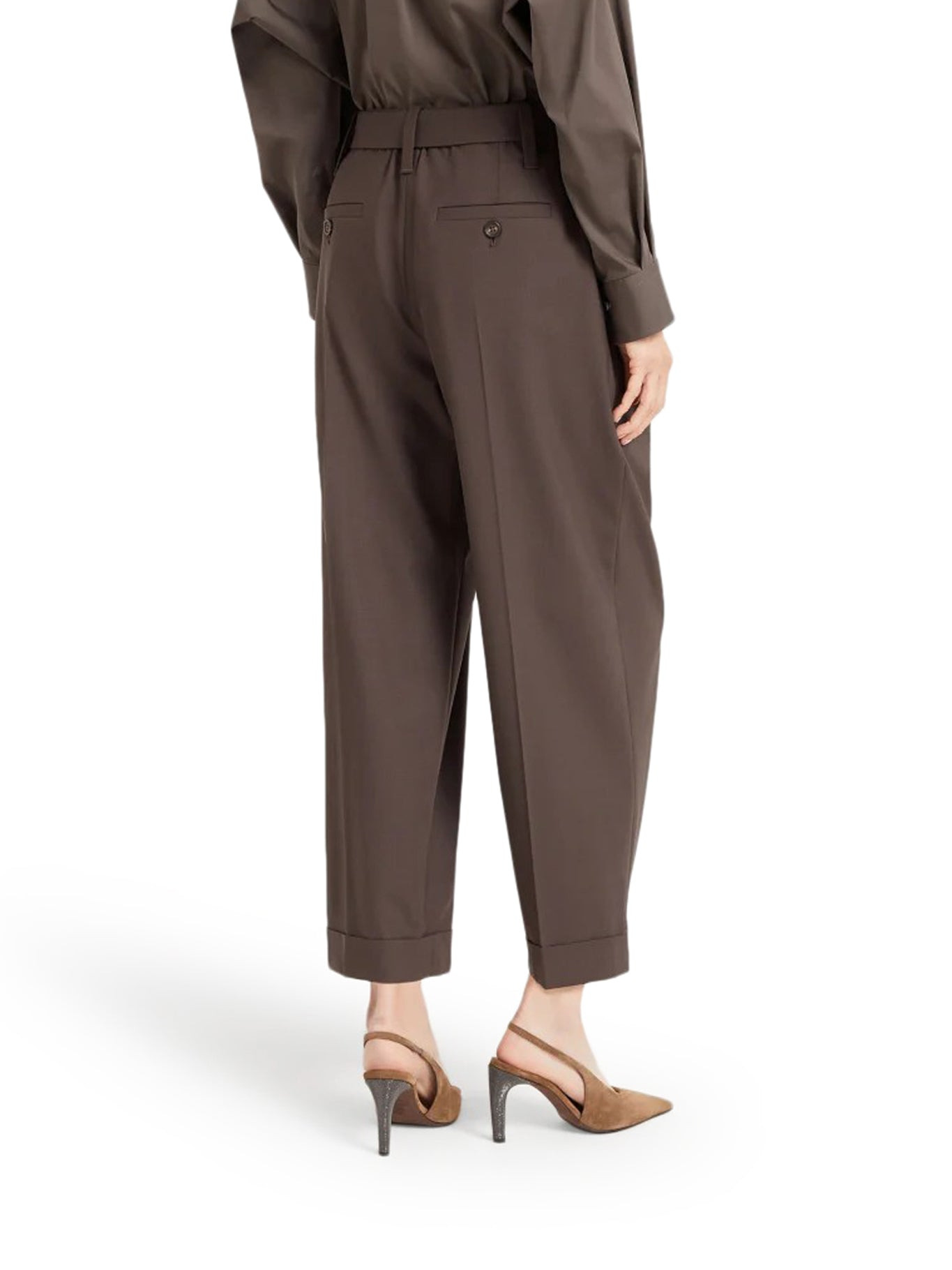 BAGGY TAILORED WOOL TROUSERS - 4