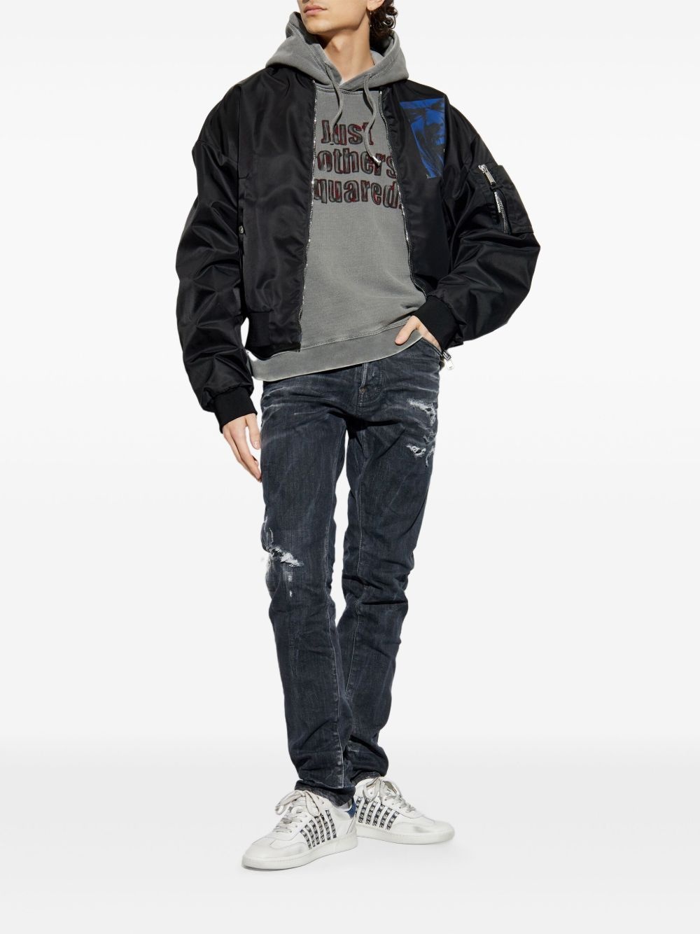 logo-print hoodie - 2